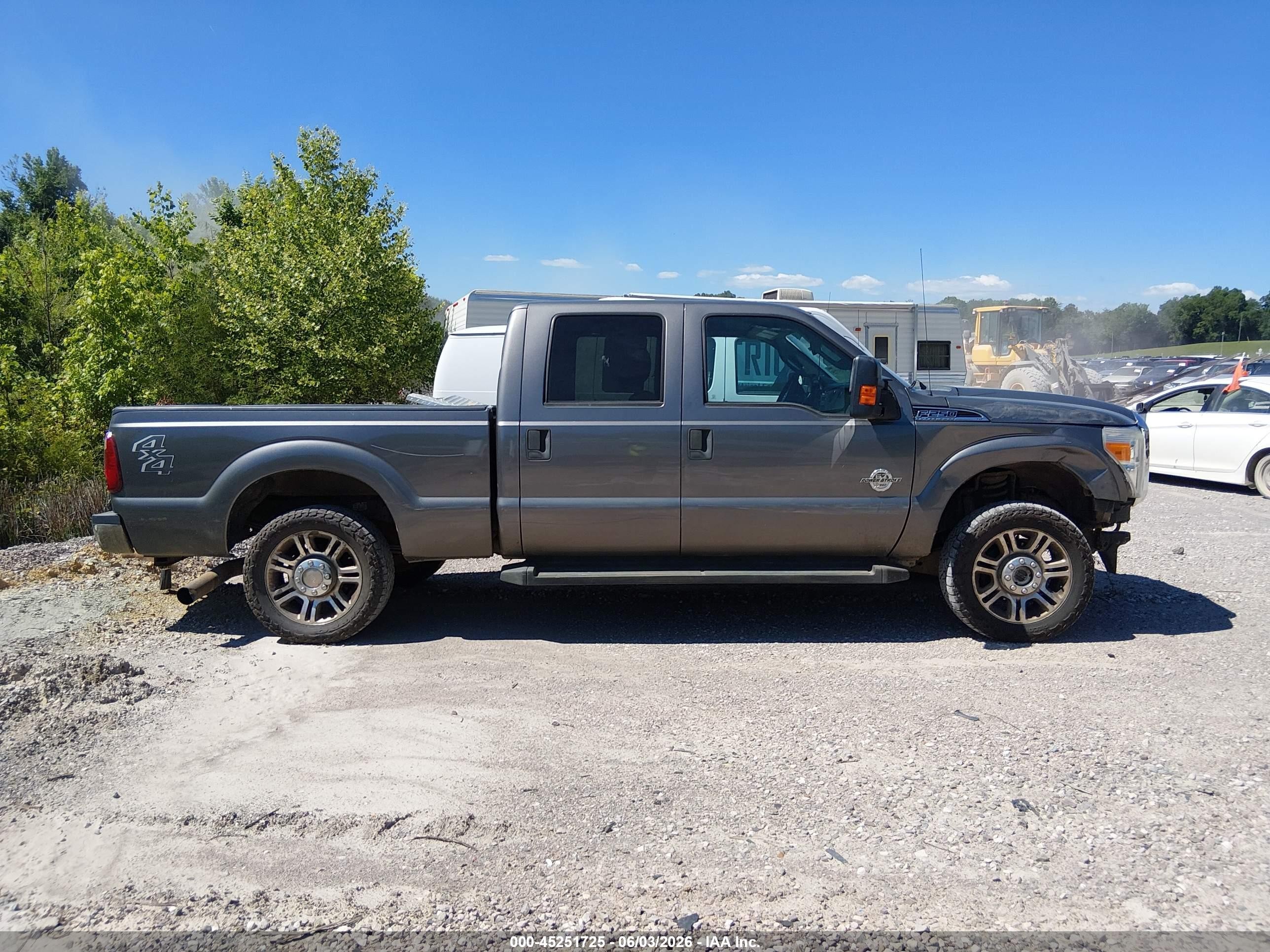 2012 Ford F-250 Xlt Gray vin: 1FT7W2BT4CEB02747