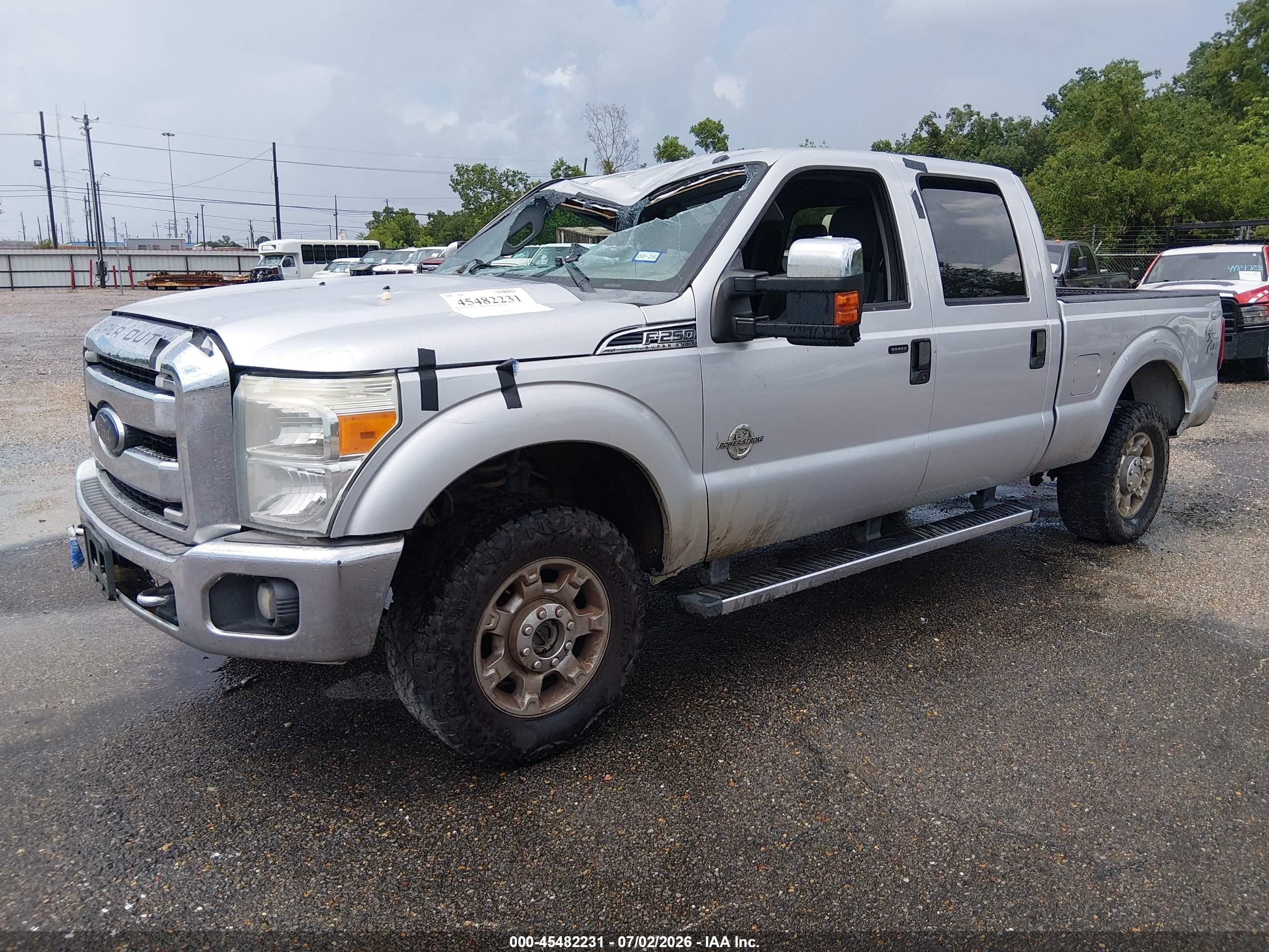 2013 Ford Super Duty F-250 Srw Xlt Gray vin: 1FT7W2BT4DEB02572