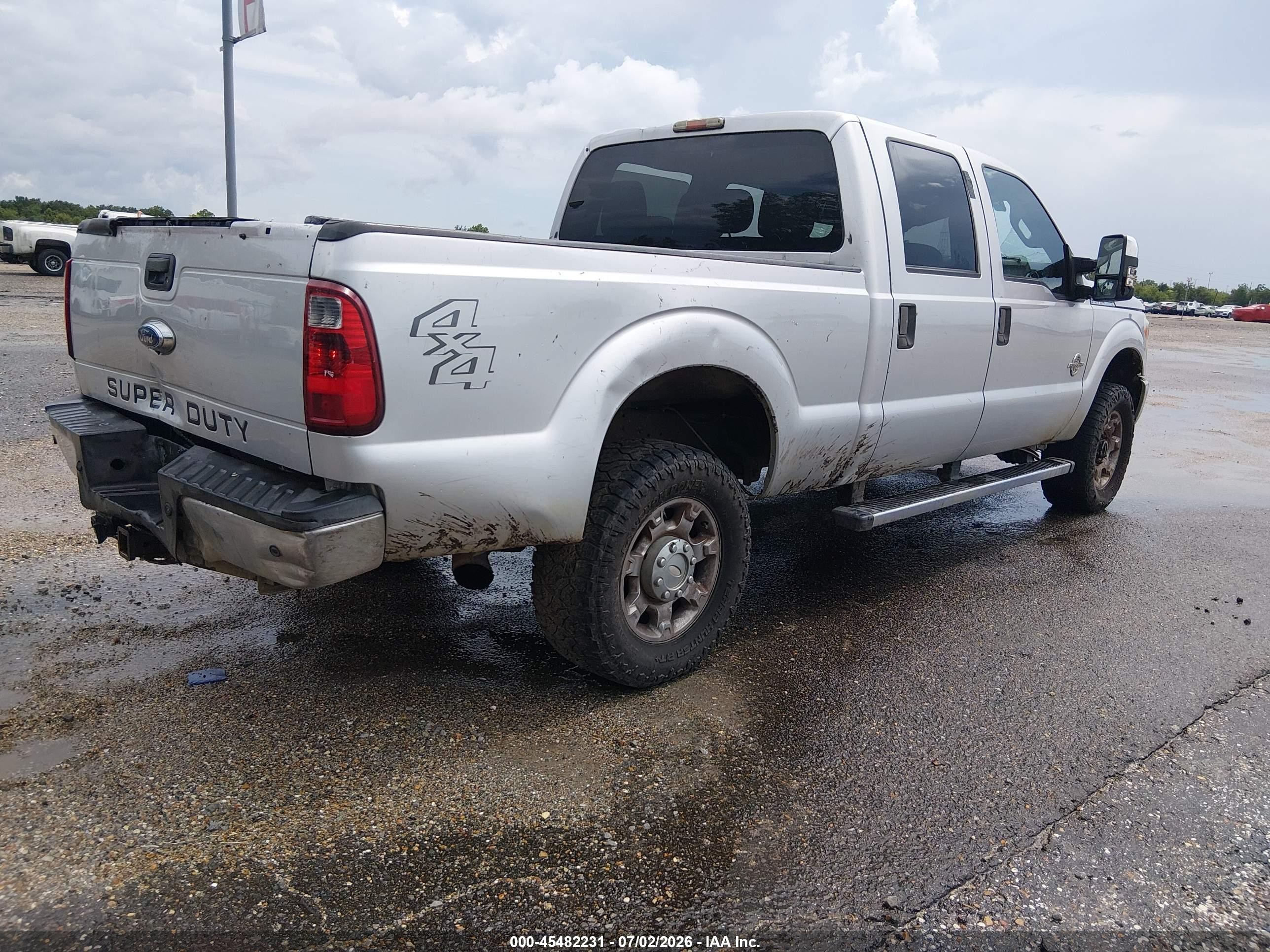 2013 Ford Super Duty F-250 Srw Xlt Gray vin: 1FT7W2BT4DEB02572