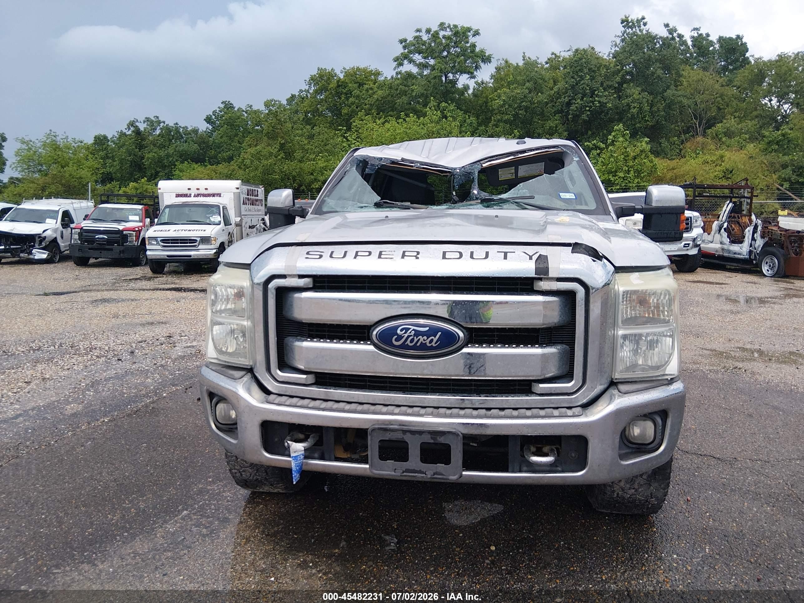 2013 Ford Super Duty F-250 Srw Xlt Gray vin: 1FT7W2BT4DEB02572