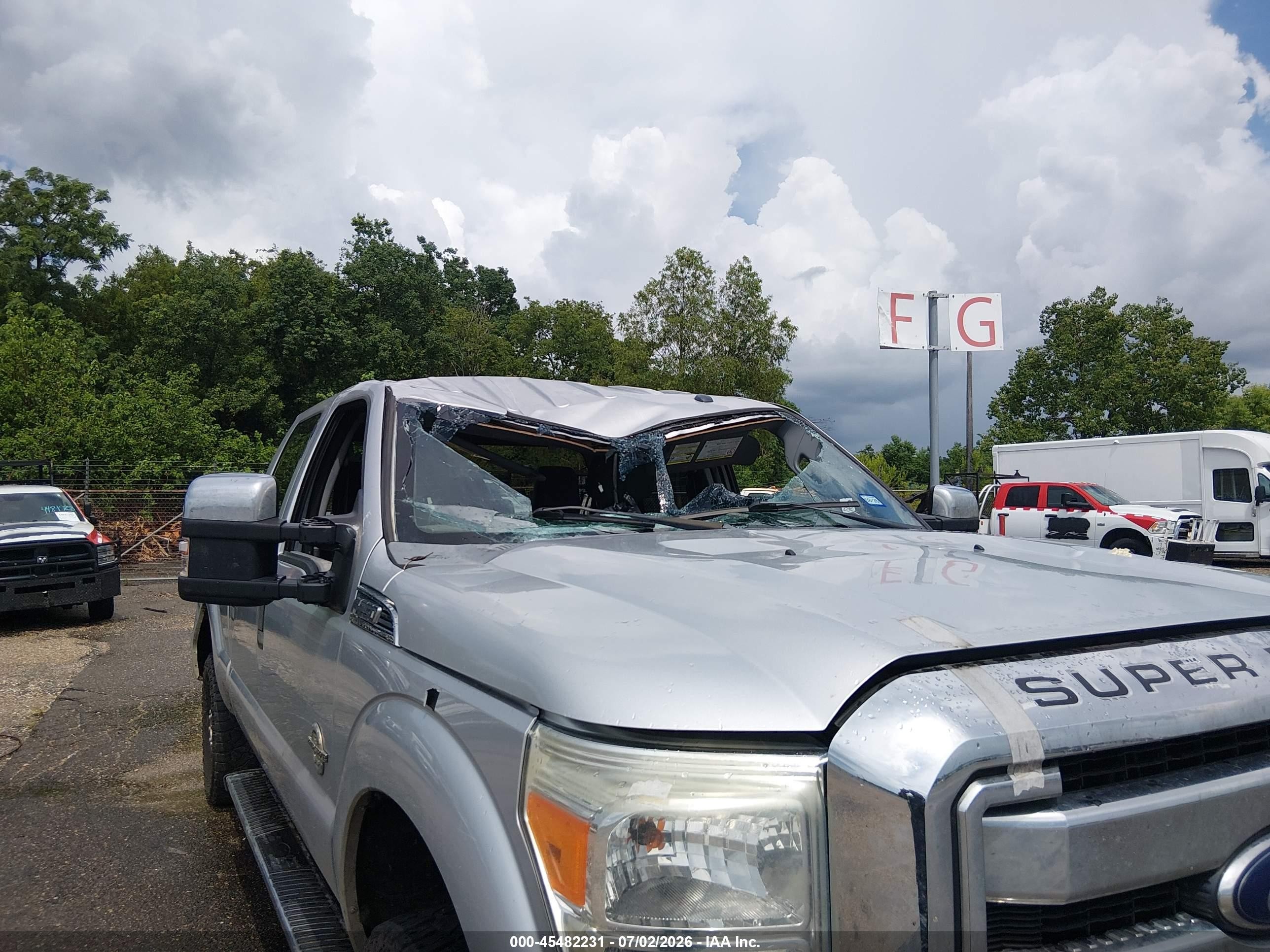 2013 Ford Super Duty F-250 Srw Xlt Gray vin: 1FT7W2BT4DEB02572