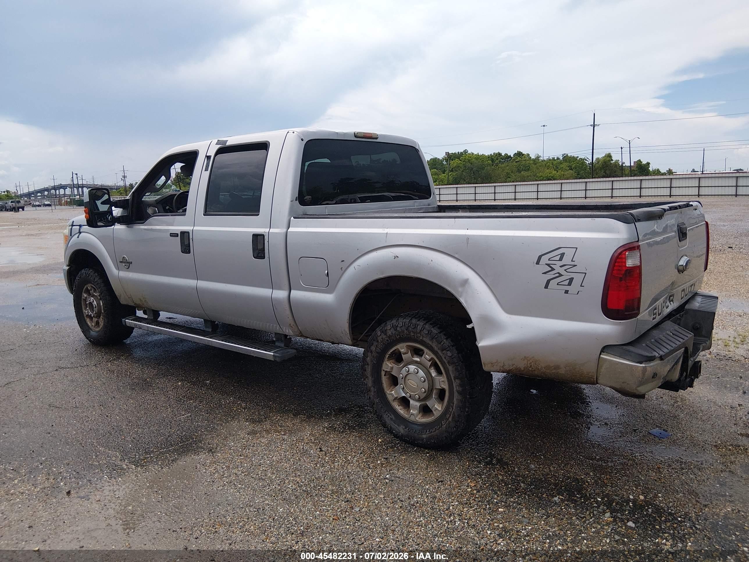 2013 Ford Super Duty F-250 Srw Xlt Gray vin: 1FT7W2BT4DEB02572