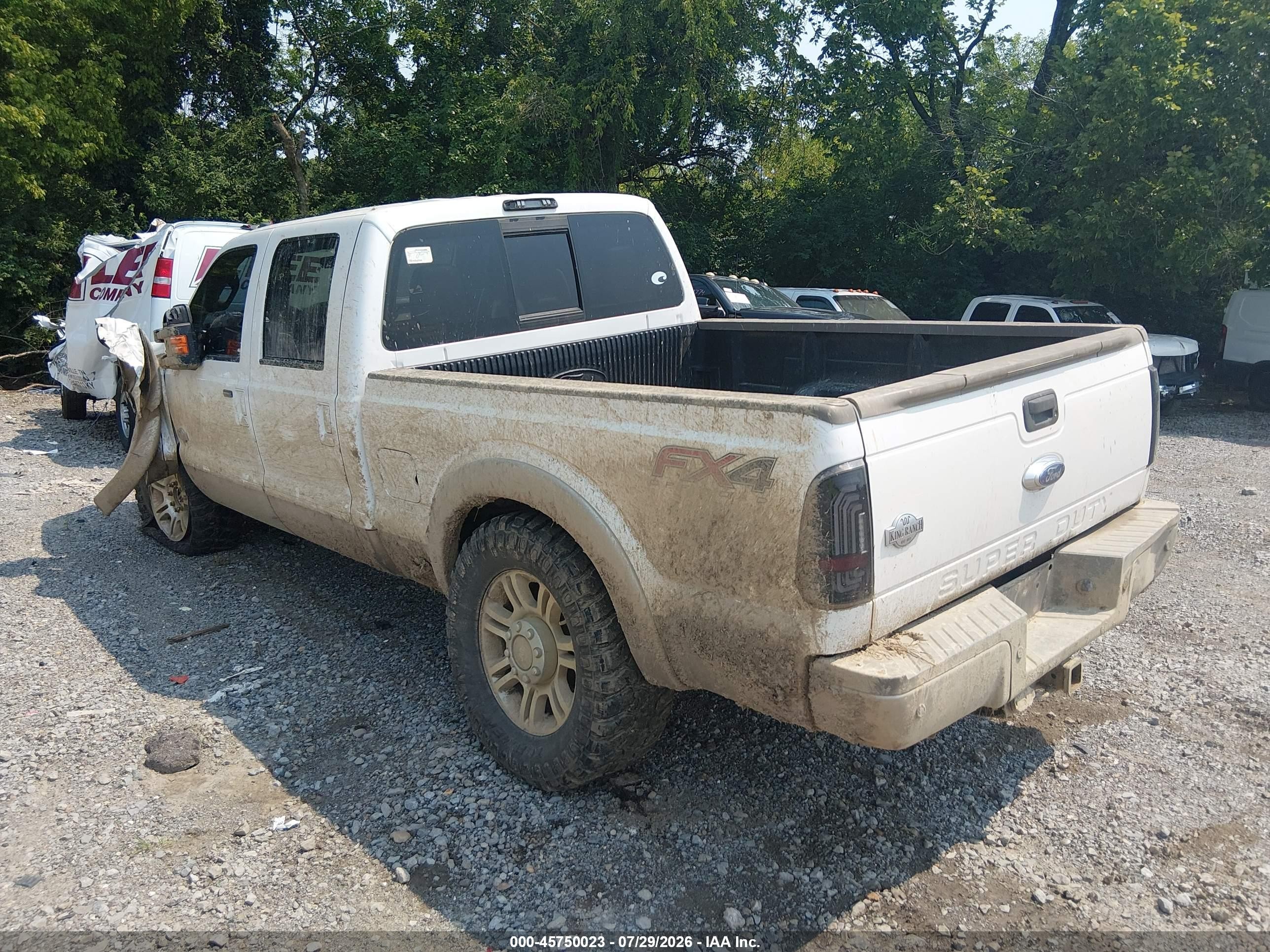 2013 Ford F-250 King Ranch White vin: 1FT7W2BT4DEB44255
