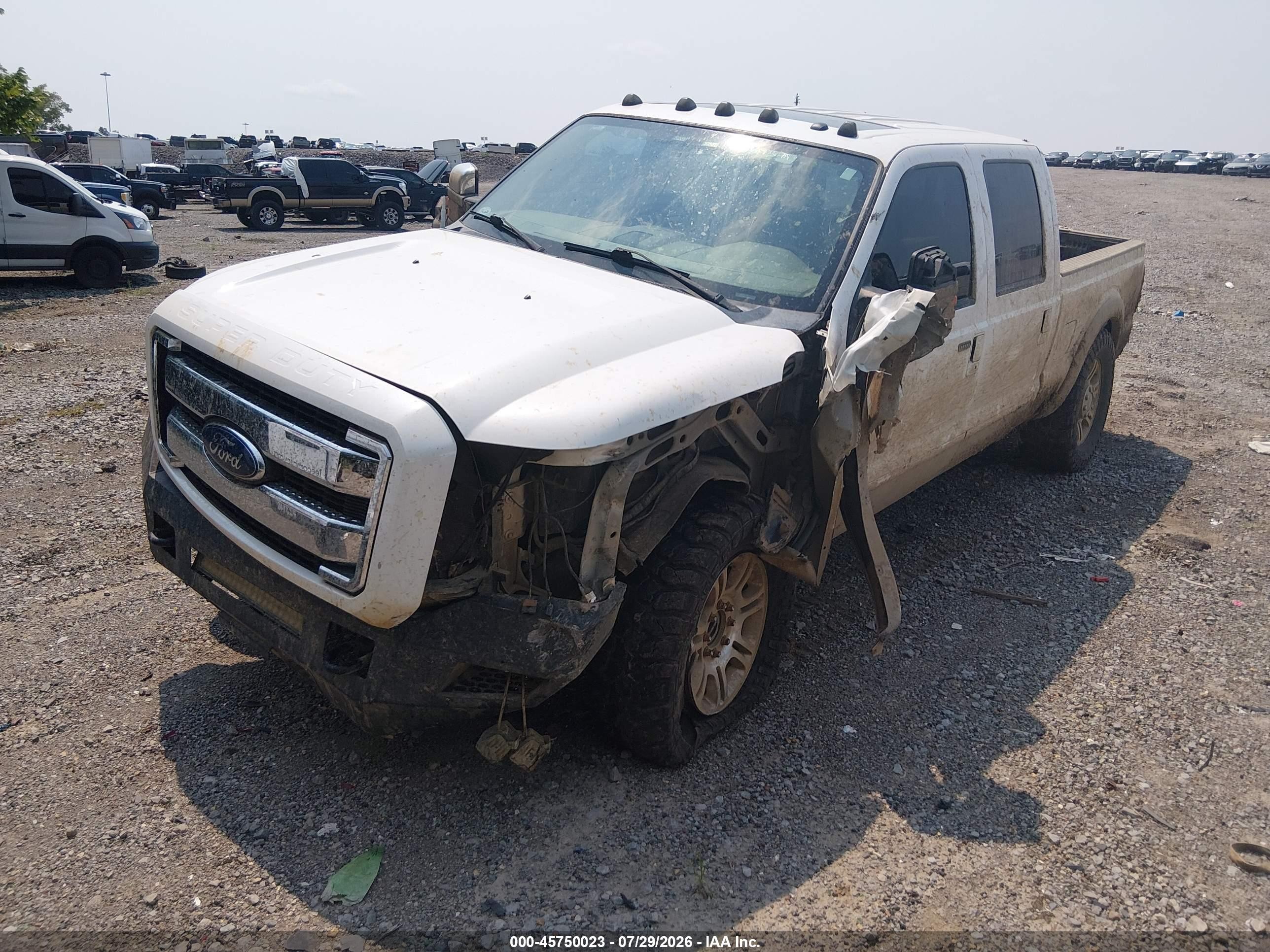 2013 Ford F-250 King Ranch White vin: 1FT7W2BT4DEB44255
