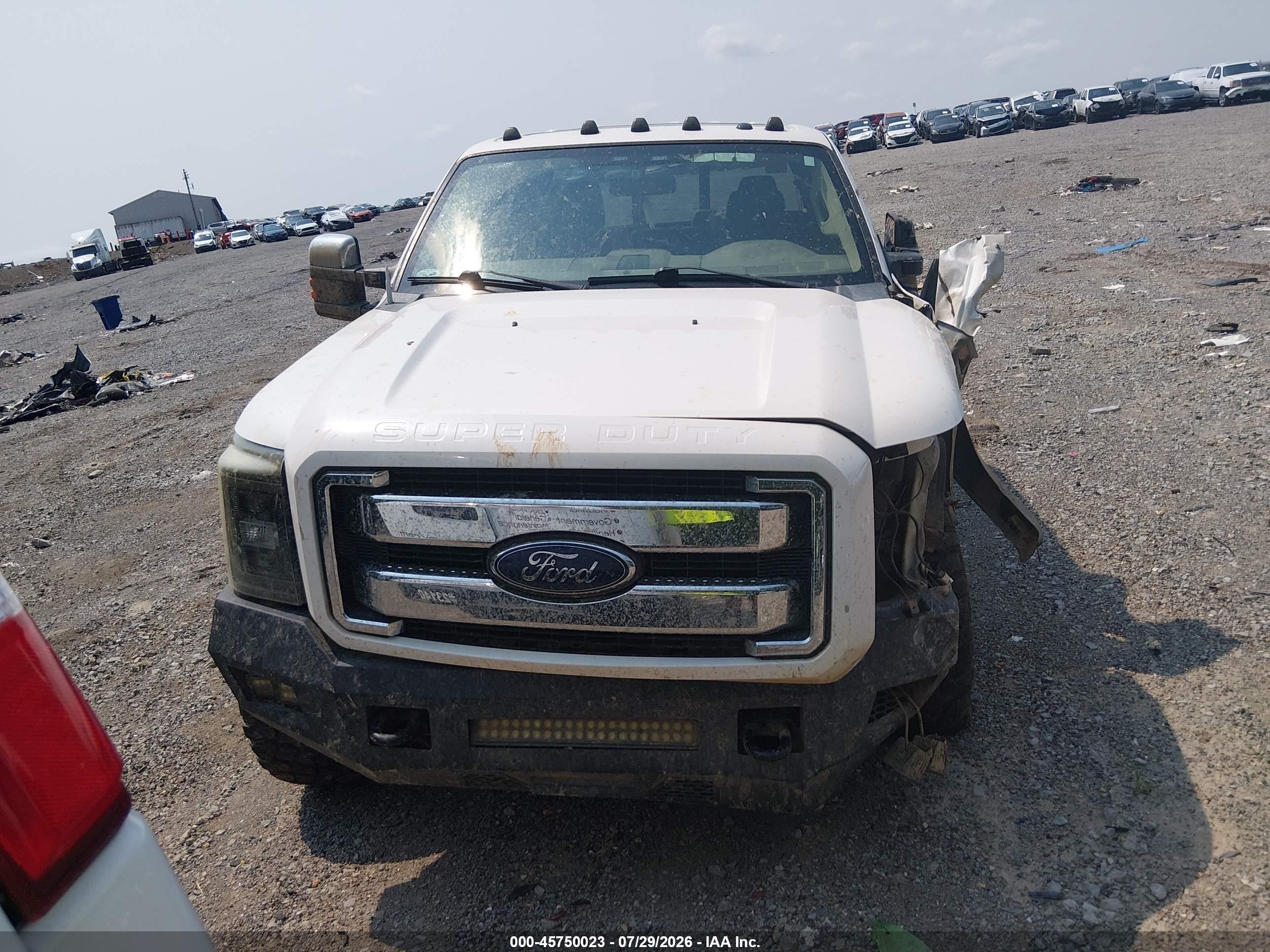 2013 Ford F-250 King Ranch White vin: 1FT7W2BT4DEB44255