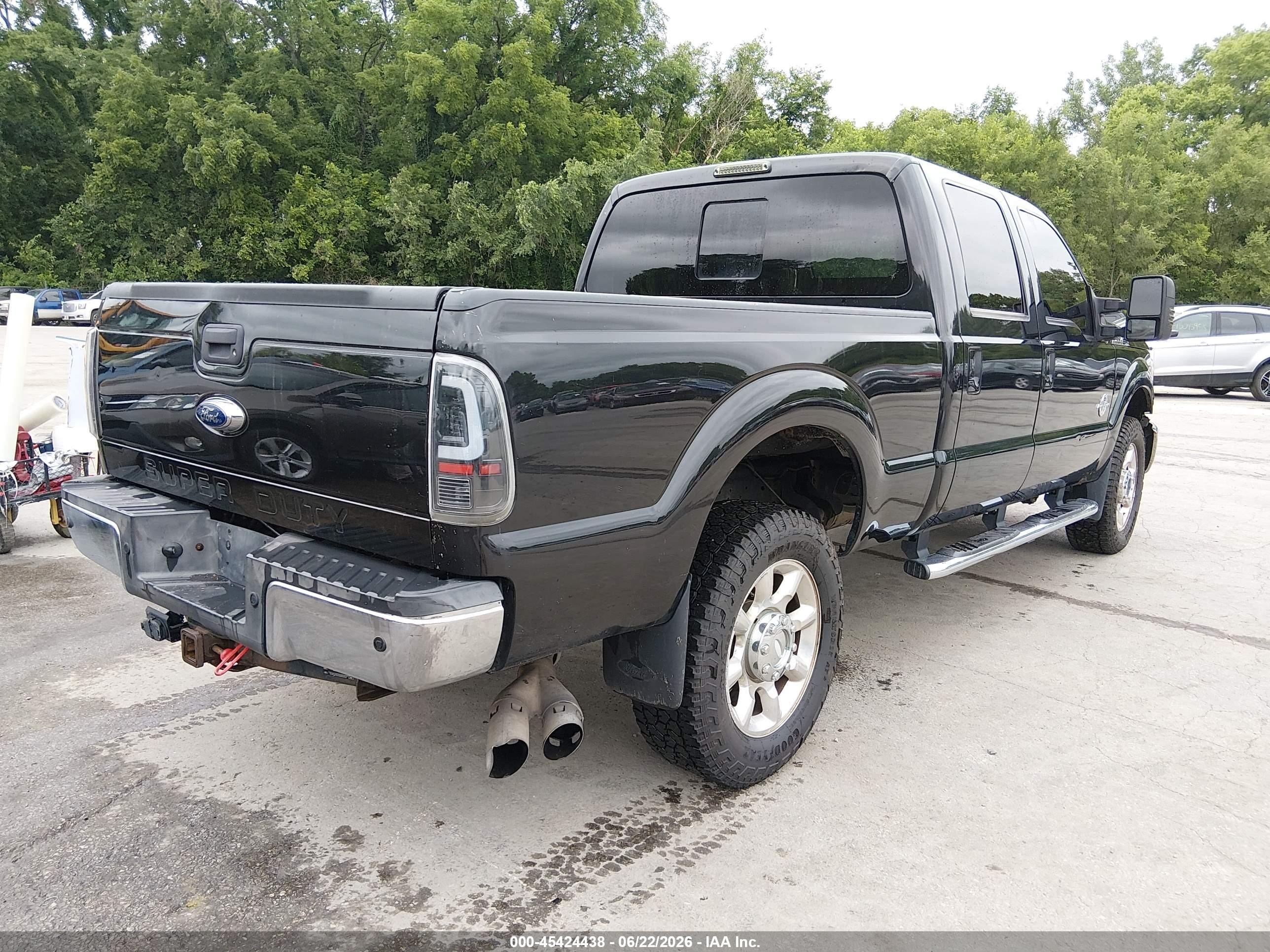 2014 Ford F-250 Lariat Black vin: 1FT7W2BT4EEB07255