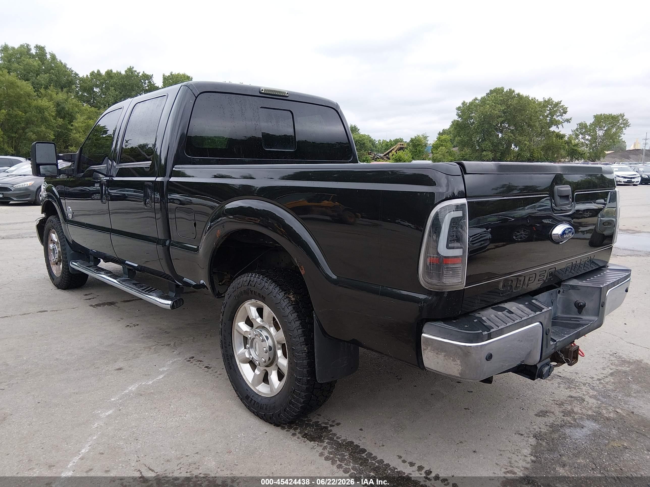 2014 Ford F-250 Lariat Black vin: 1FT7W2BT4EEB07255