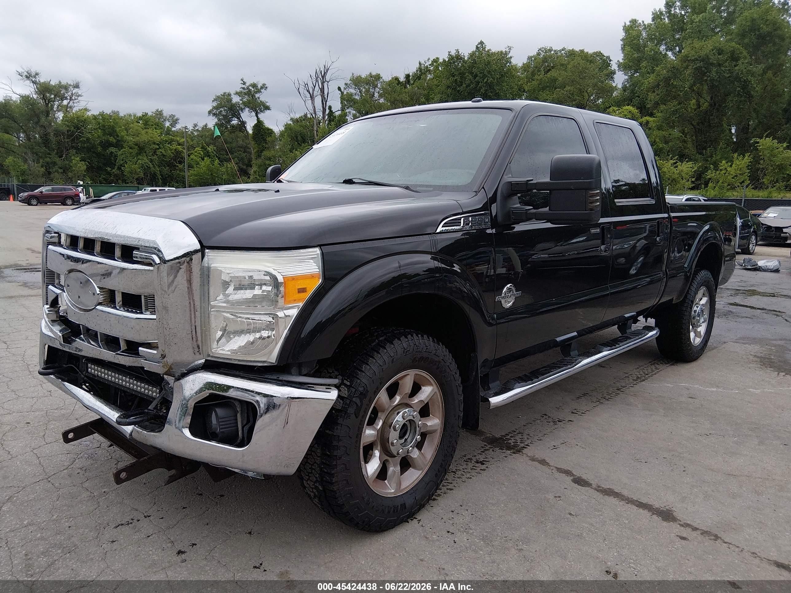 2014 Ford F-250 Lariat Black vin: 1FT7W2BT4EEB07255