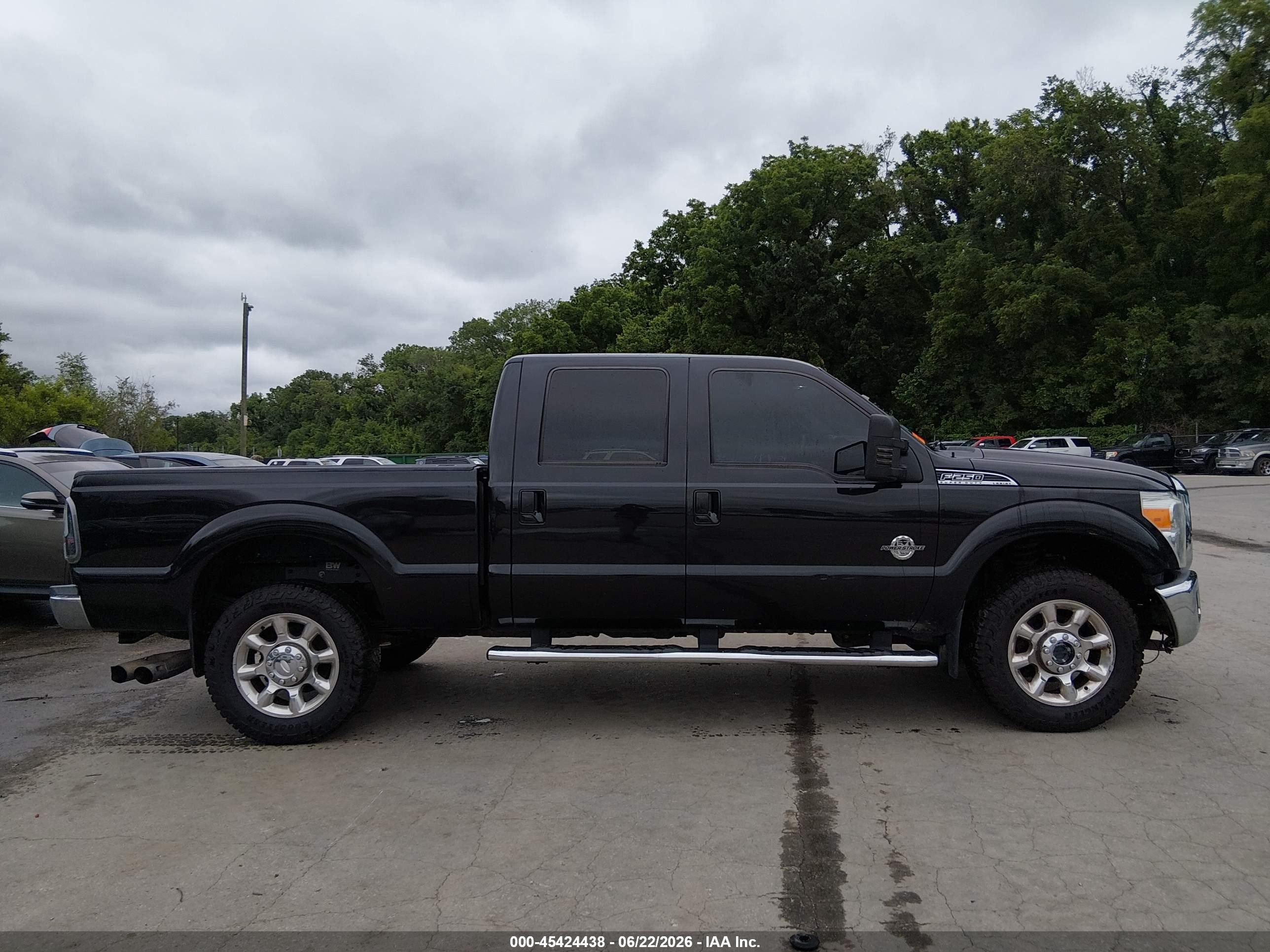 2014 Ford F-250 Lariat Black vin: 1FT7W2BT4EEB07255