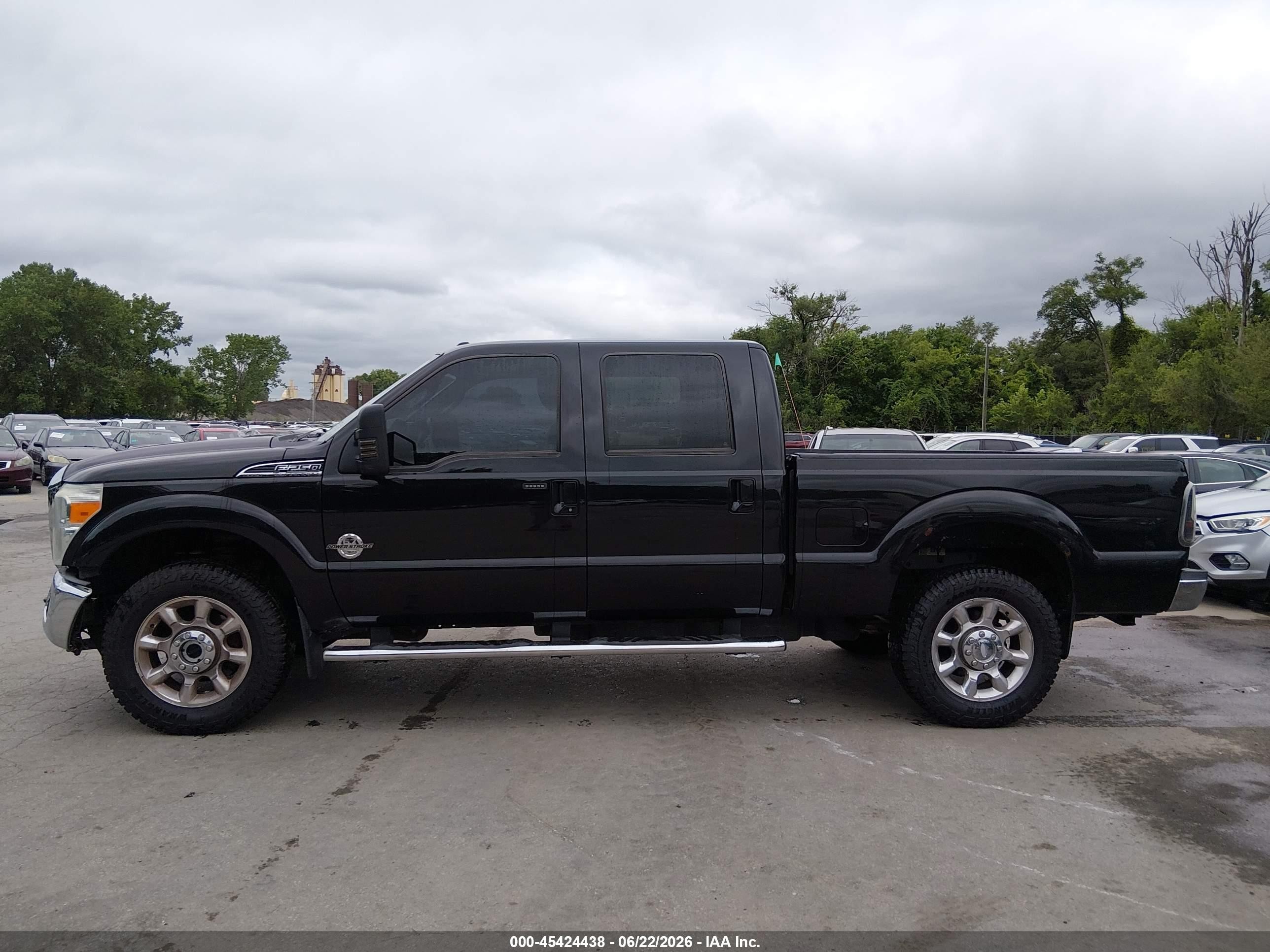 2014 Ford F-250 Lariat Black vin: 1FT7W2BT4EEB07255