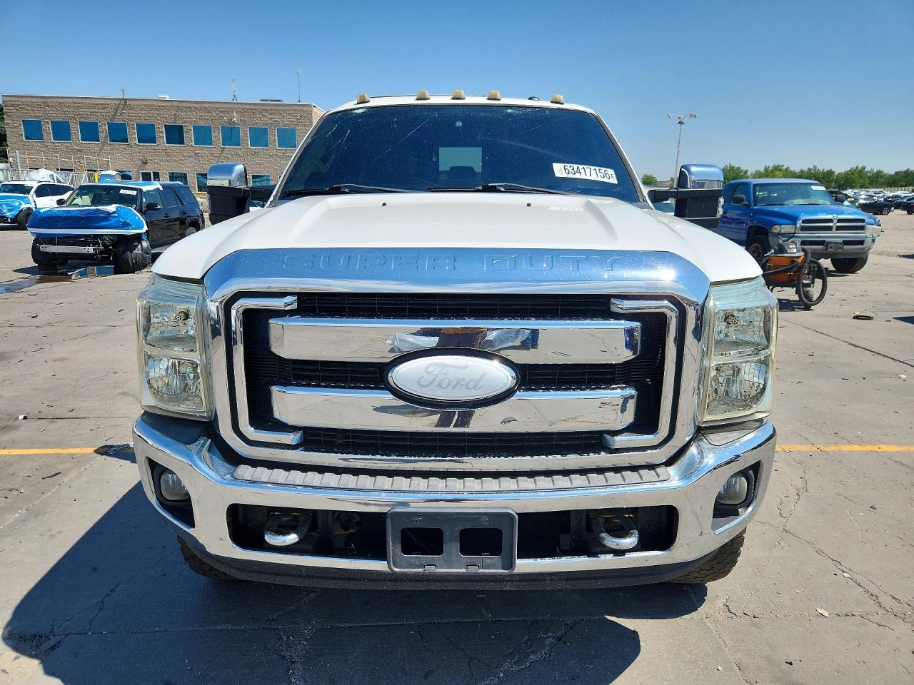 2014 Ford F250 Super Duty White vin: 1FT7W2BT4EEB07448