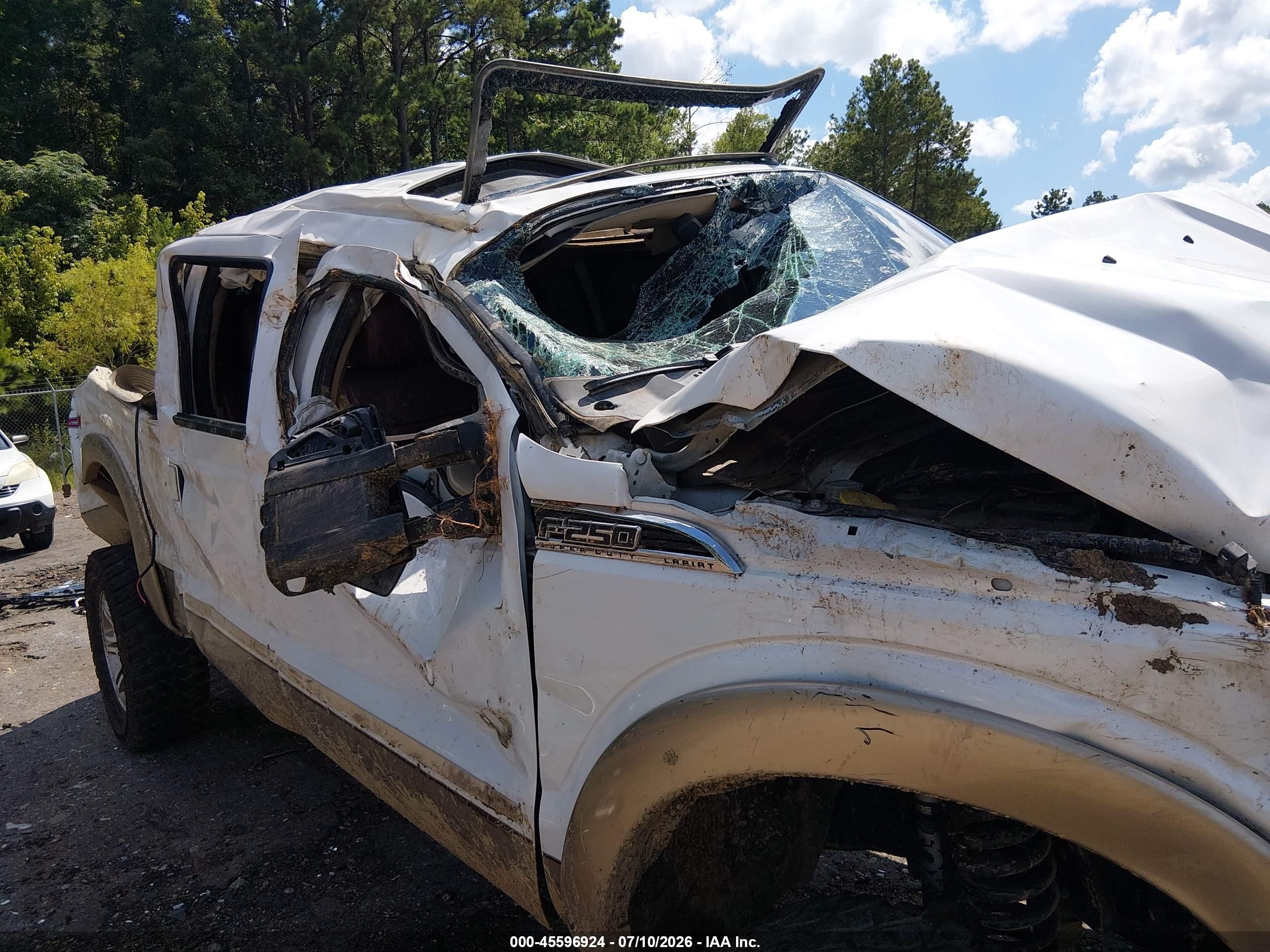 2014 Ford F-250 Lariat Белый vin: 1FT7W2BT4EEB33449