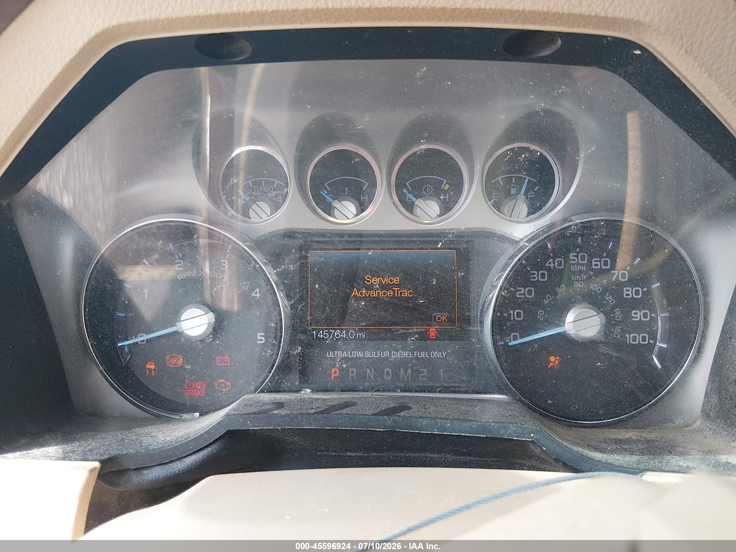 2014 Ford F-250 Lariat Белый vin: 1FT7W2BT4EEB33449