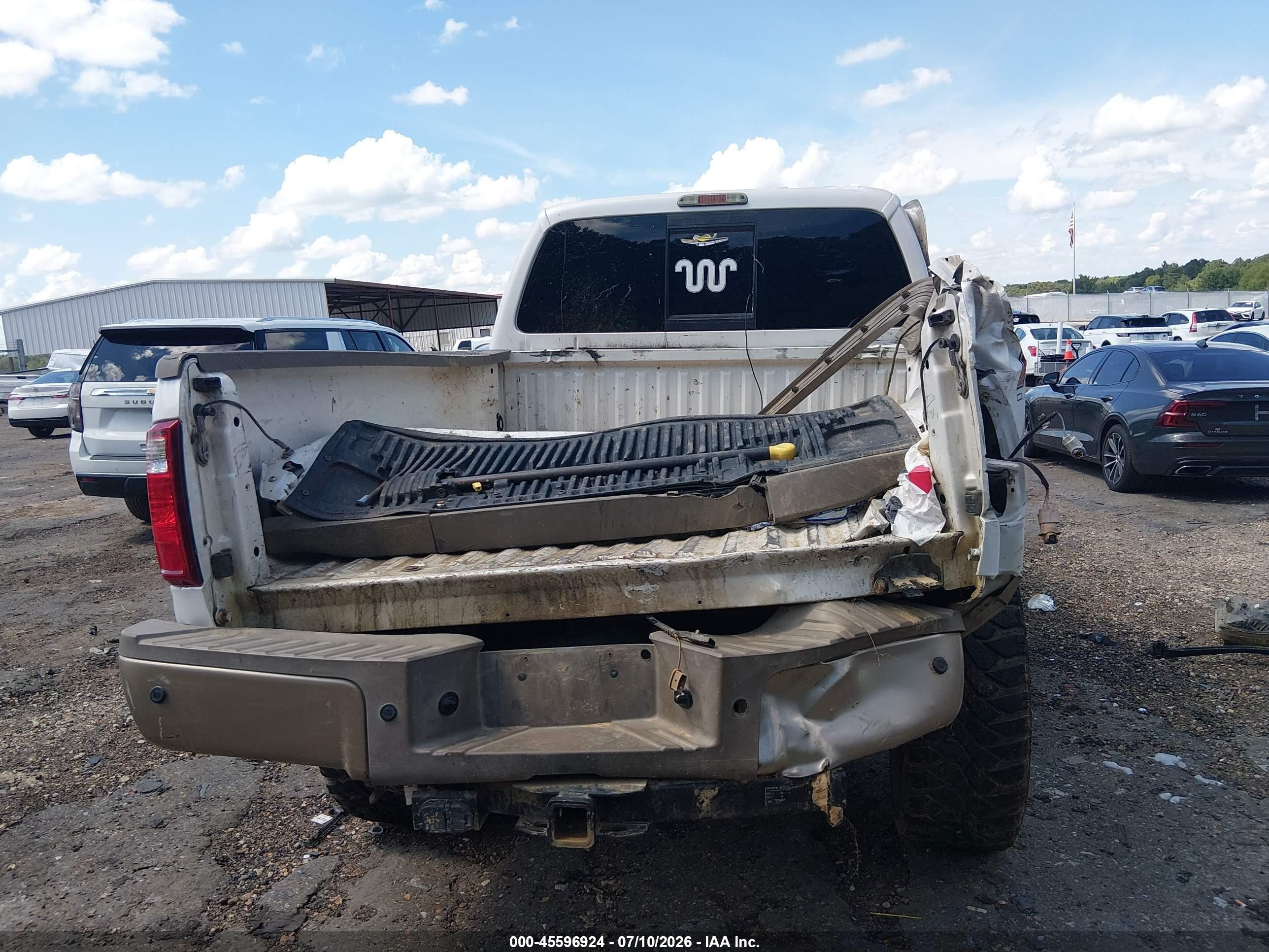2014 Ford F-250 Lariat Белый vin: 1FT7W2BT4EEB33449