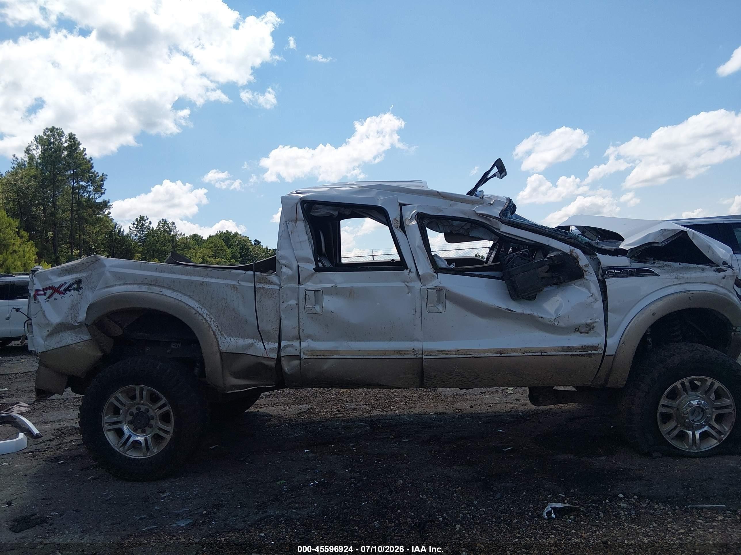 2014 Ford F-250 Lariat Белый vin: 1FT7W2BT4EEB33449
