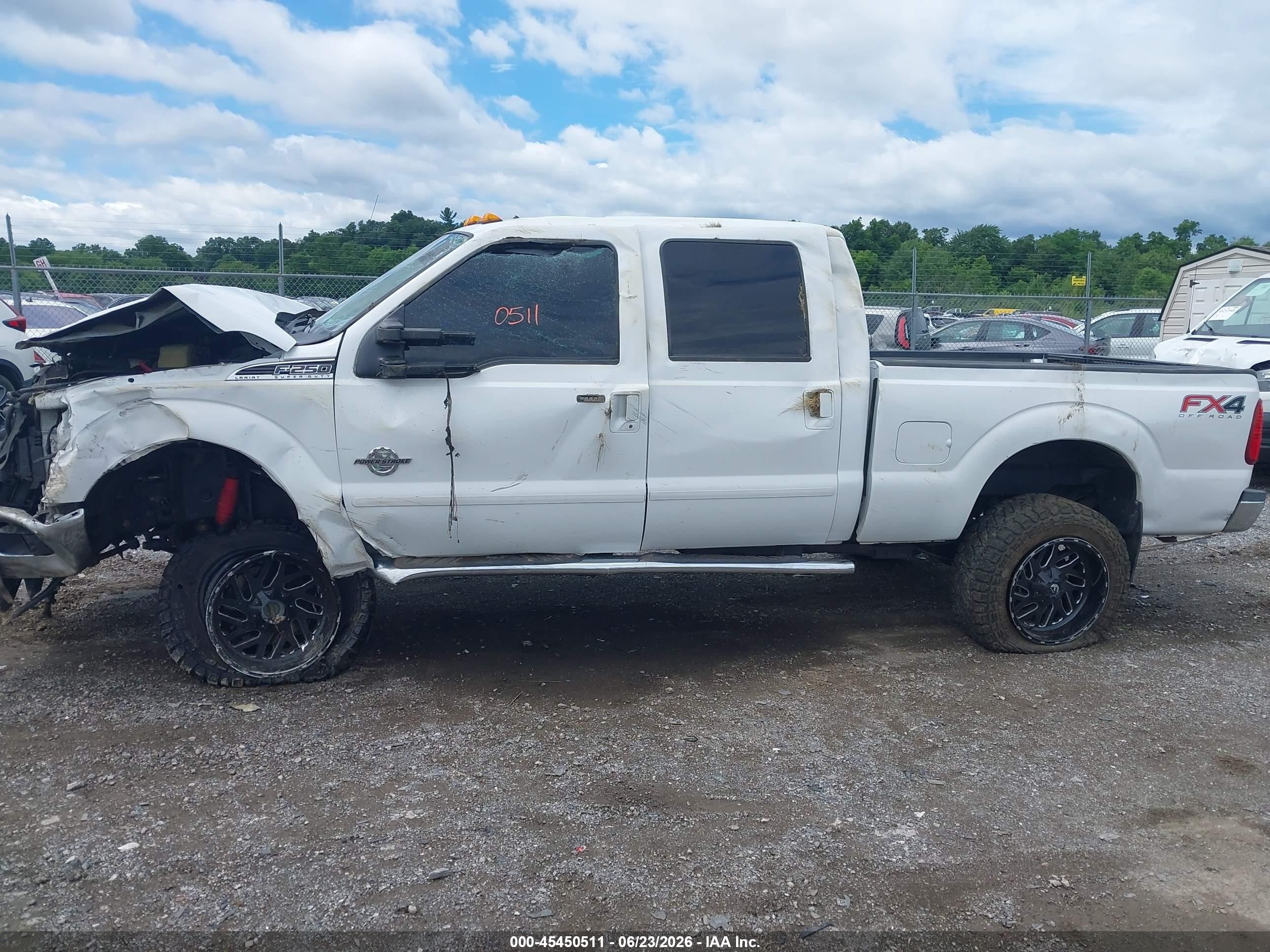 2014 Ford F-250 Lariat/xl/xlt White vin: 1FT7W2BT4EEB74695