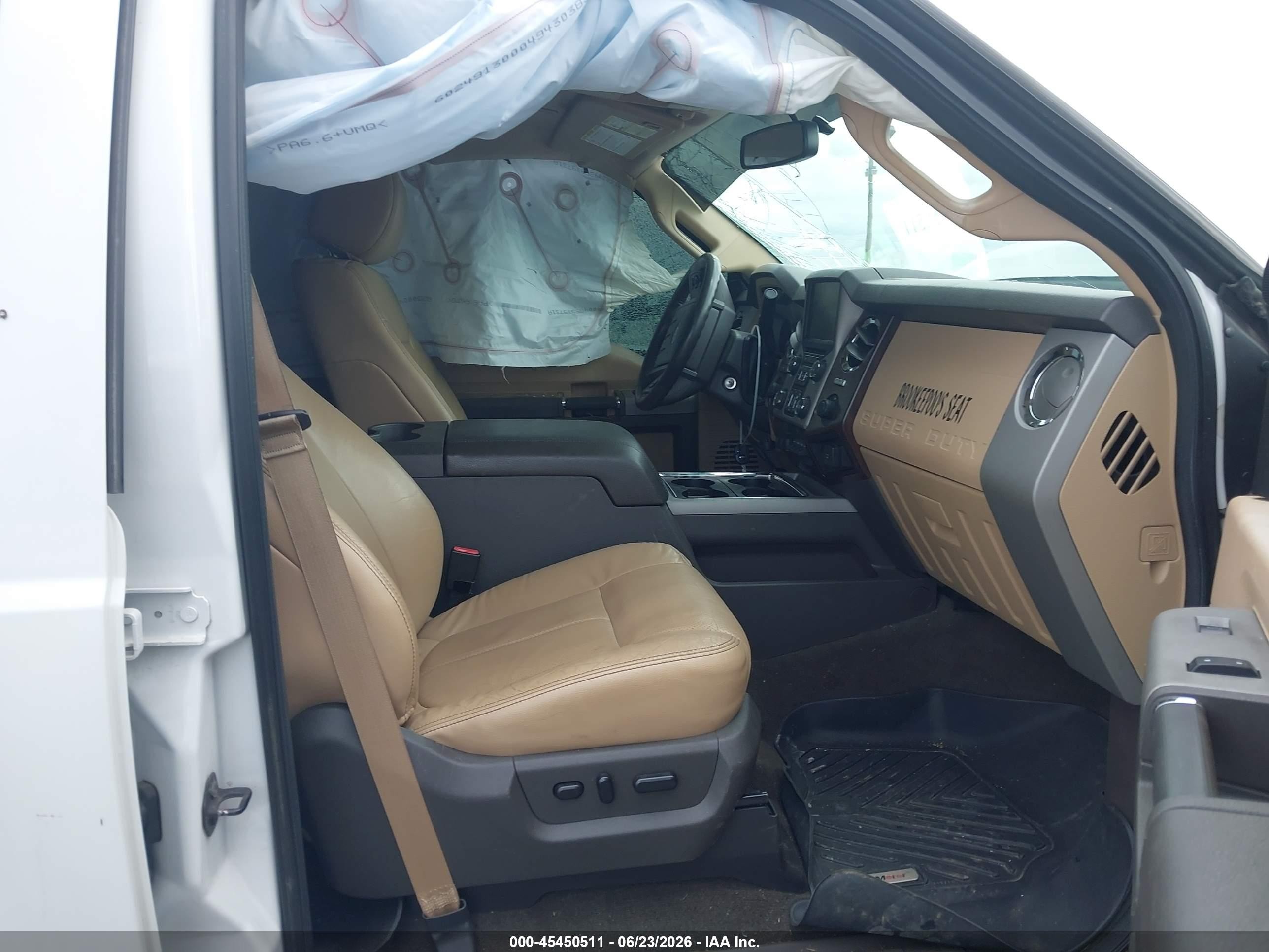 2014 Ford F-250 Lariat/xl/xlt White vin: 1FT7W2BT4EEB74695