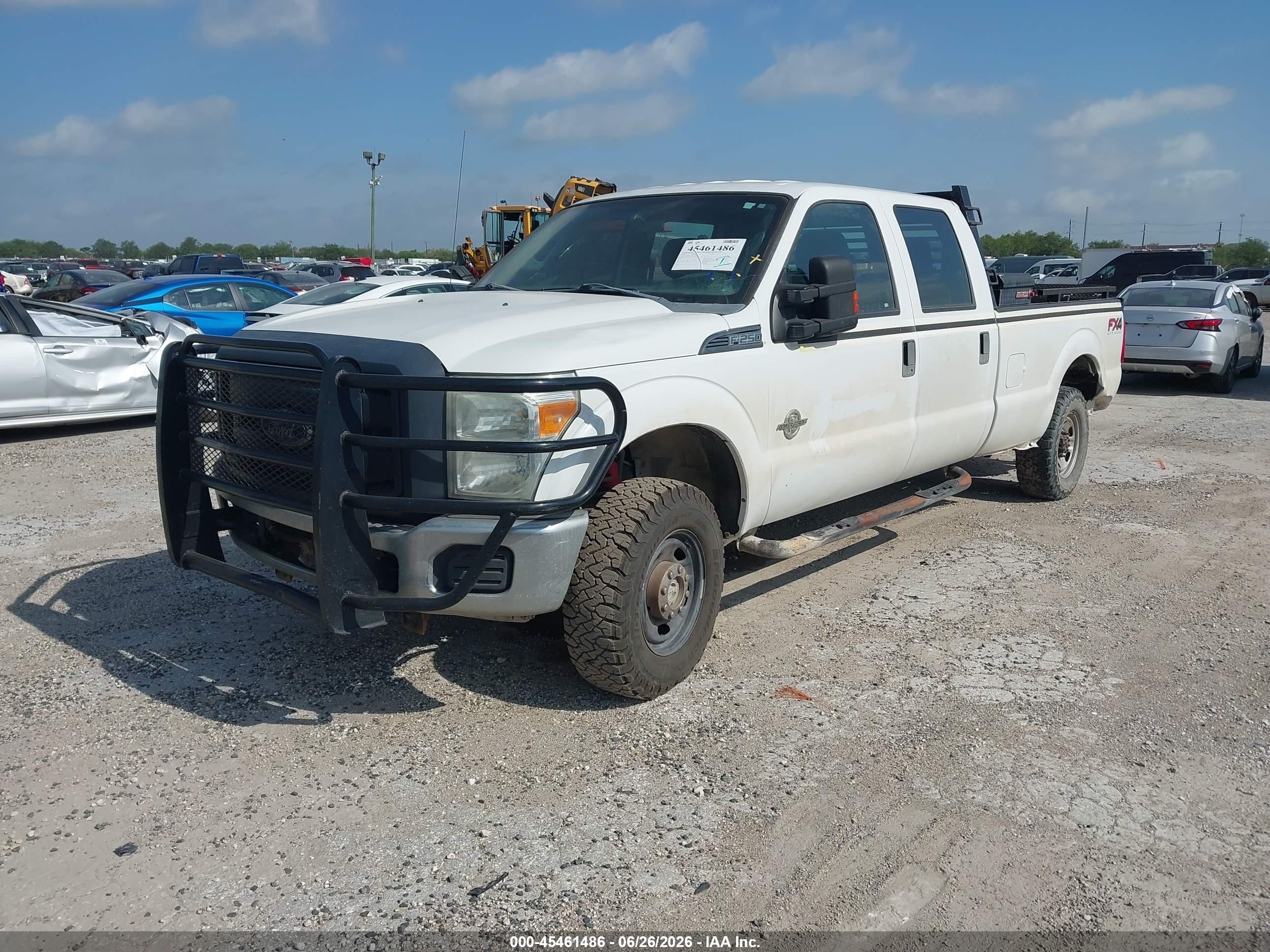 2015 Ford F-250 Lariat/xl/xlt White vin: 1FT7W2BT4FEA80656