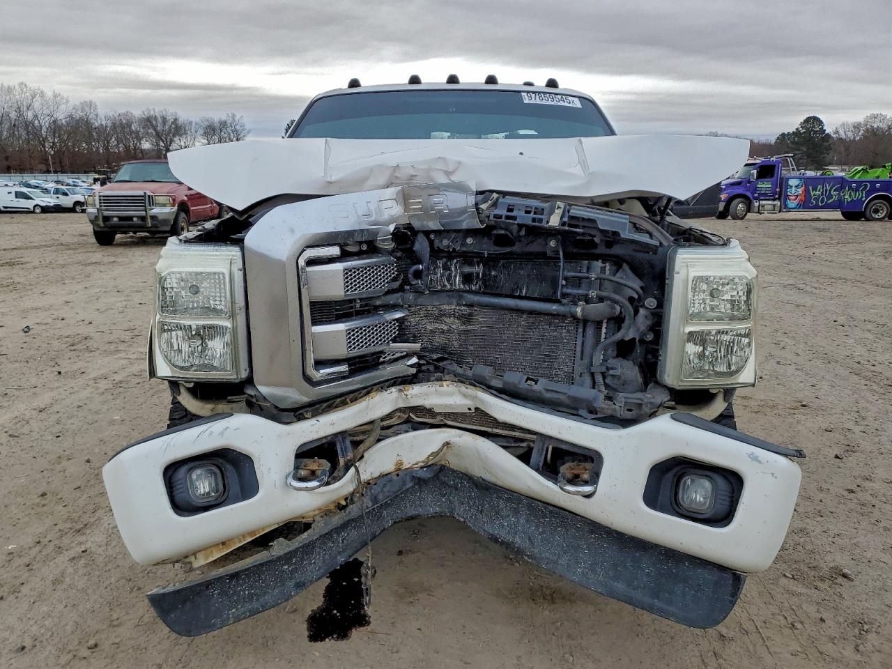 2015 Ford F250 Super Duty White vin: 1FT7W2BT4FEA93018