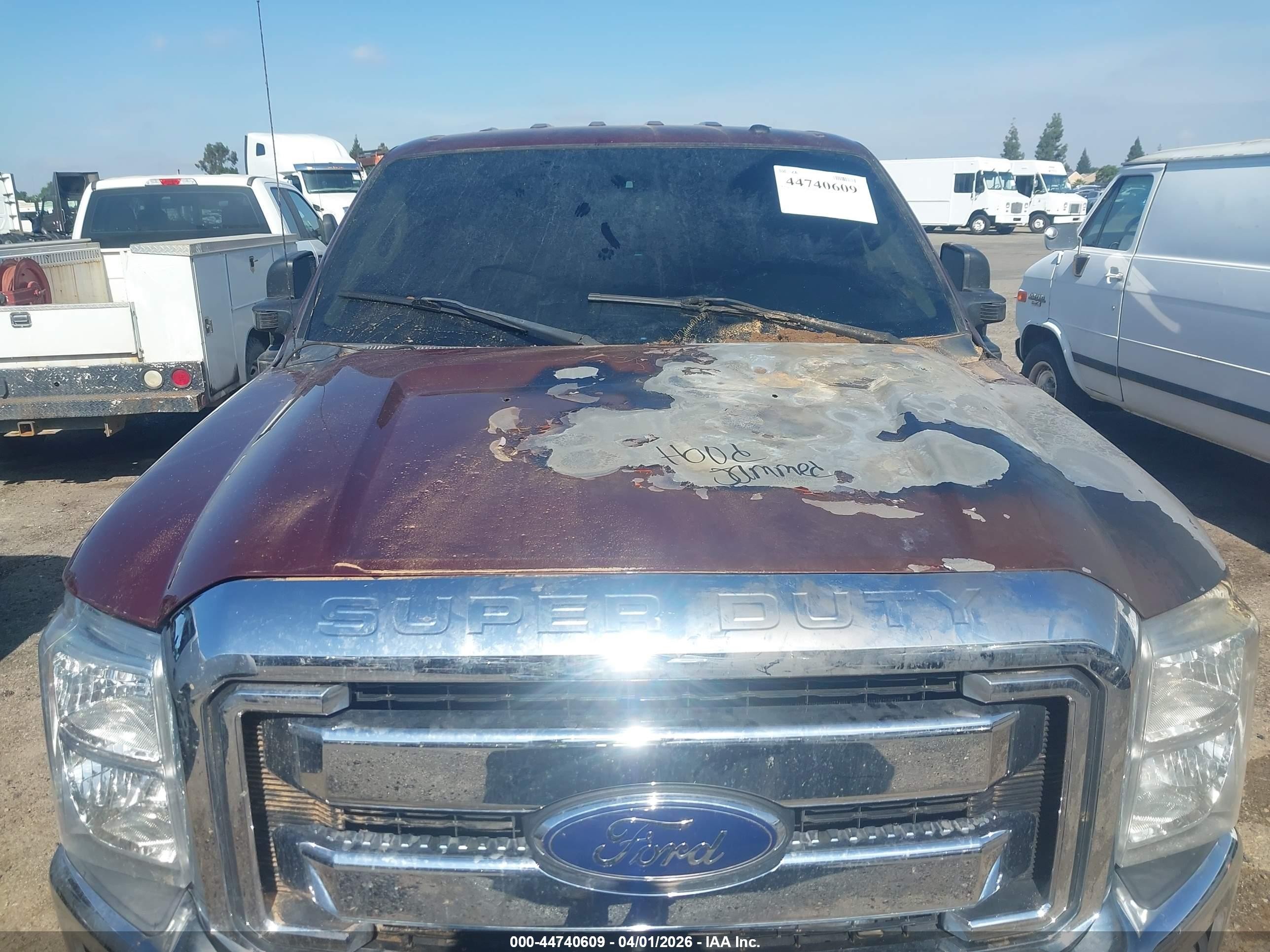 2015 Ford F-250 Xlt Burgundy vin: 1FT7W2BT4FEB63651