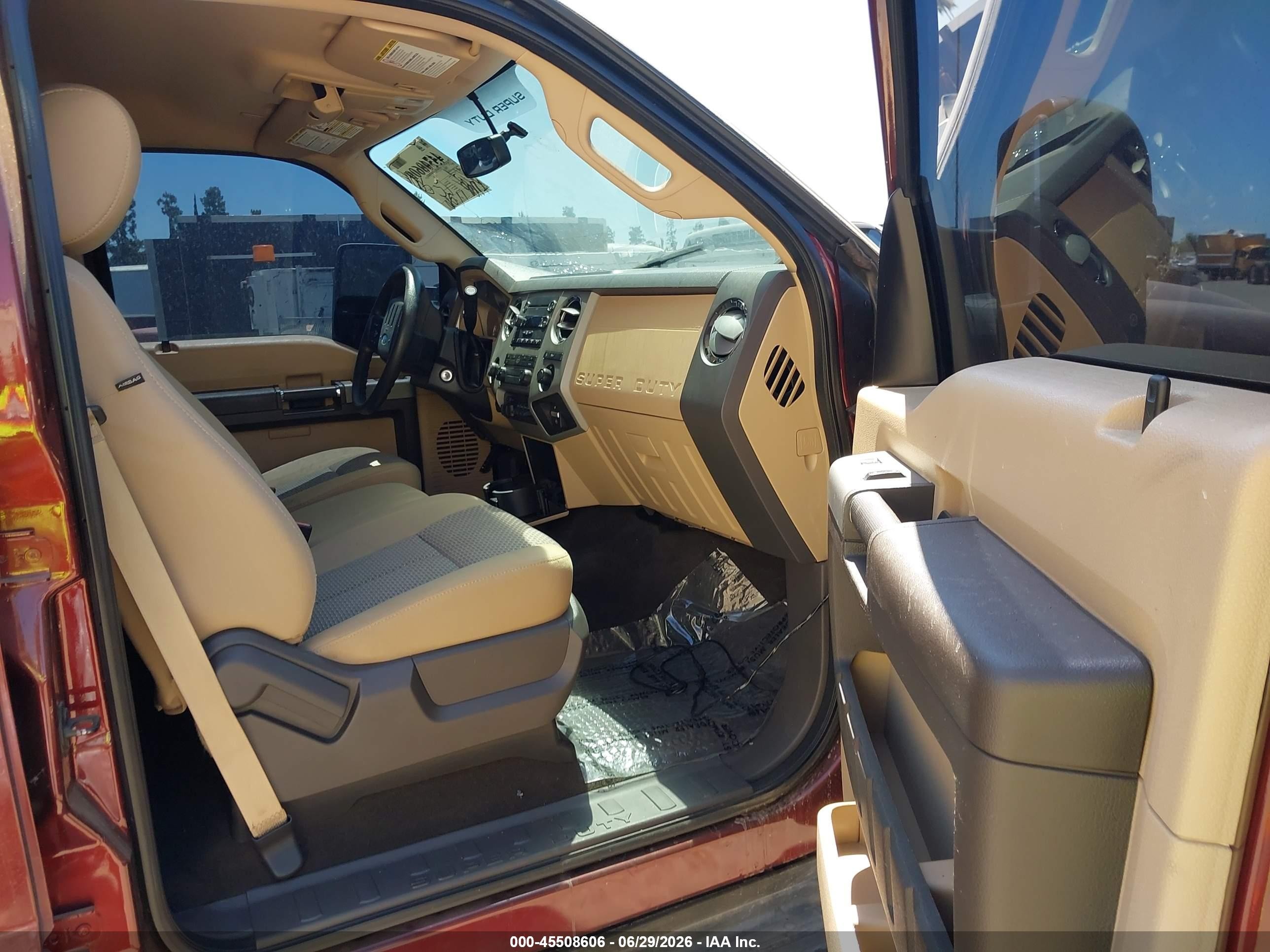 2015 Ford F-250 Xlt Burgundy vin: 1FT7W2BT4FEB63651