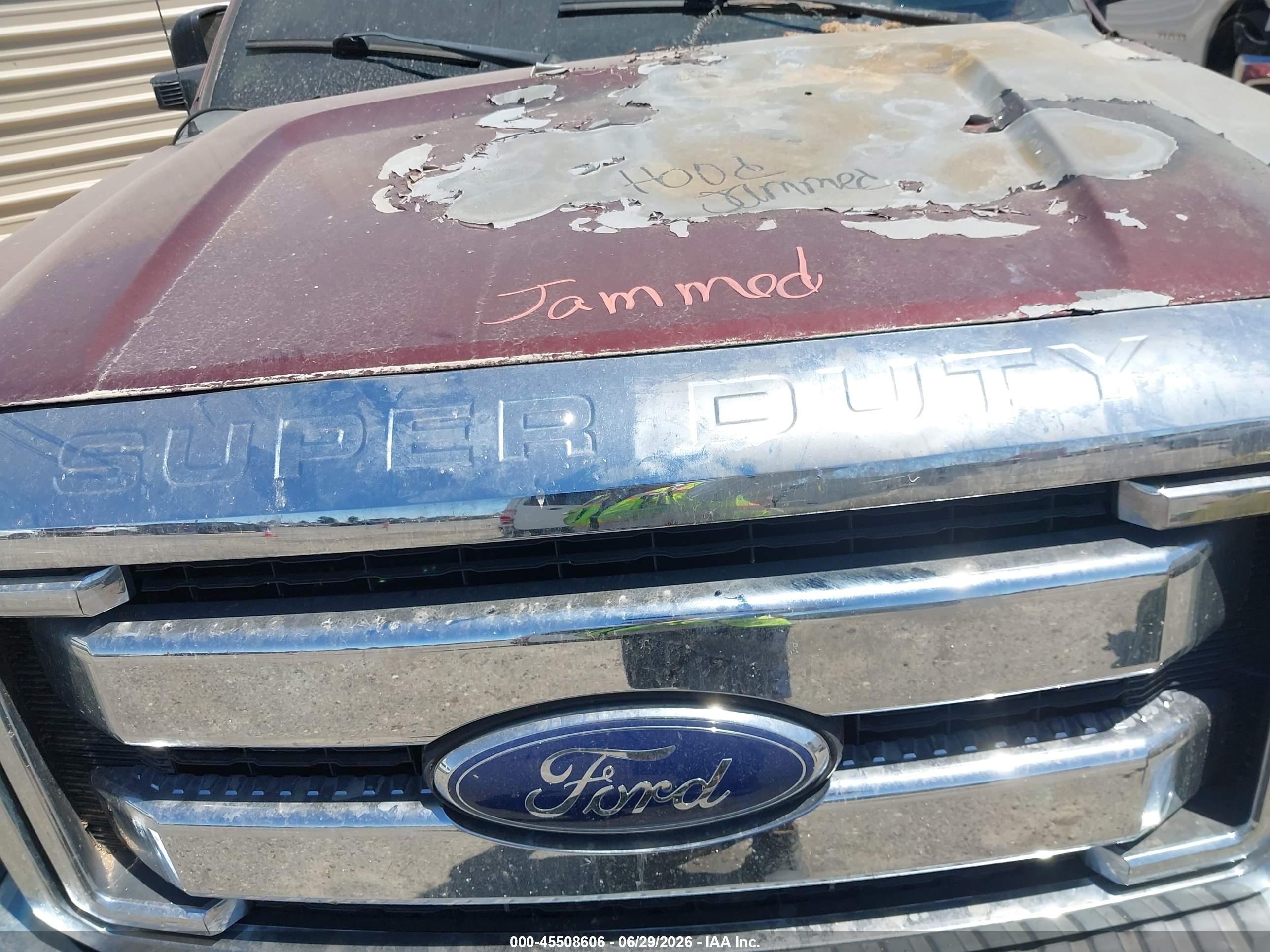 2015 Ford F-250 Xlt Burgundy vin: 1FT7W2BT4FEB63651