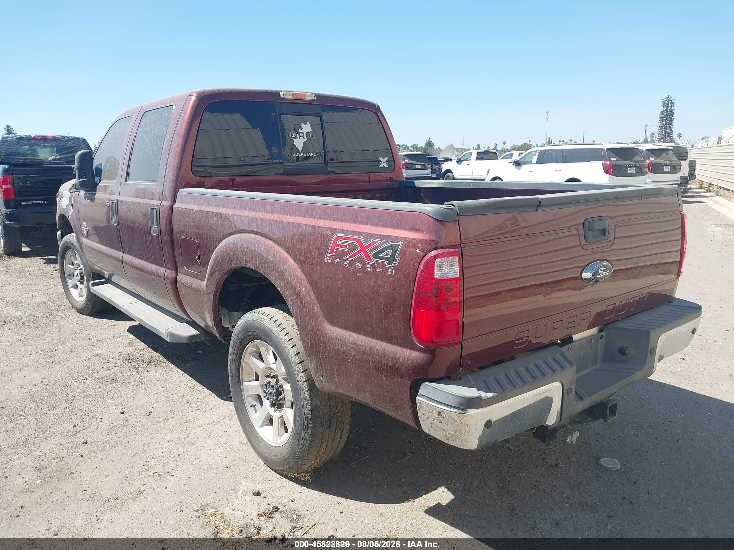 2015 Ford F-250 Xlt Burgundy vin: 1FT7W2BT4FEB63651