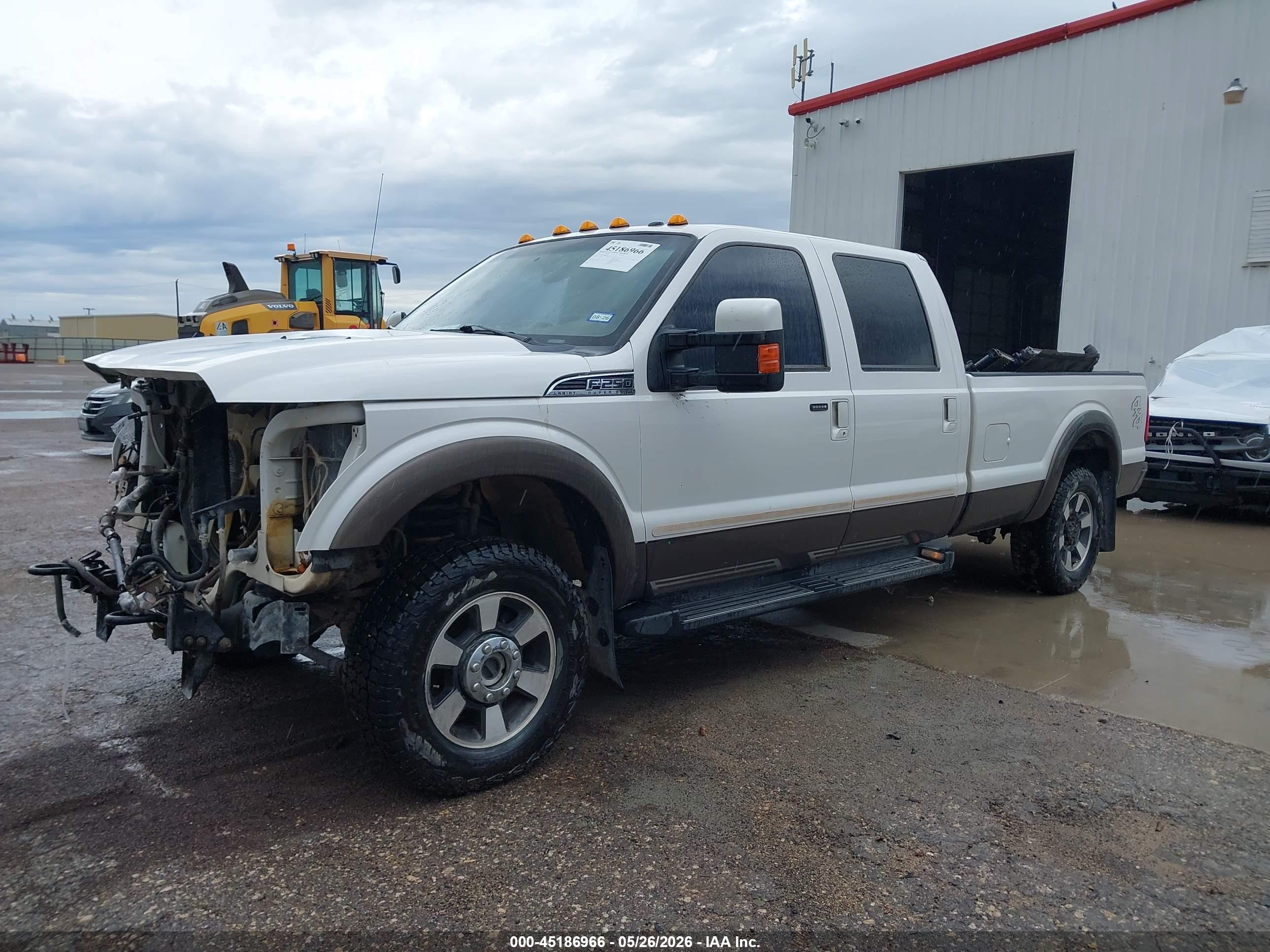 2015 Ford F-250 Lariat White vin: 1FT7W2BT4FEC02187