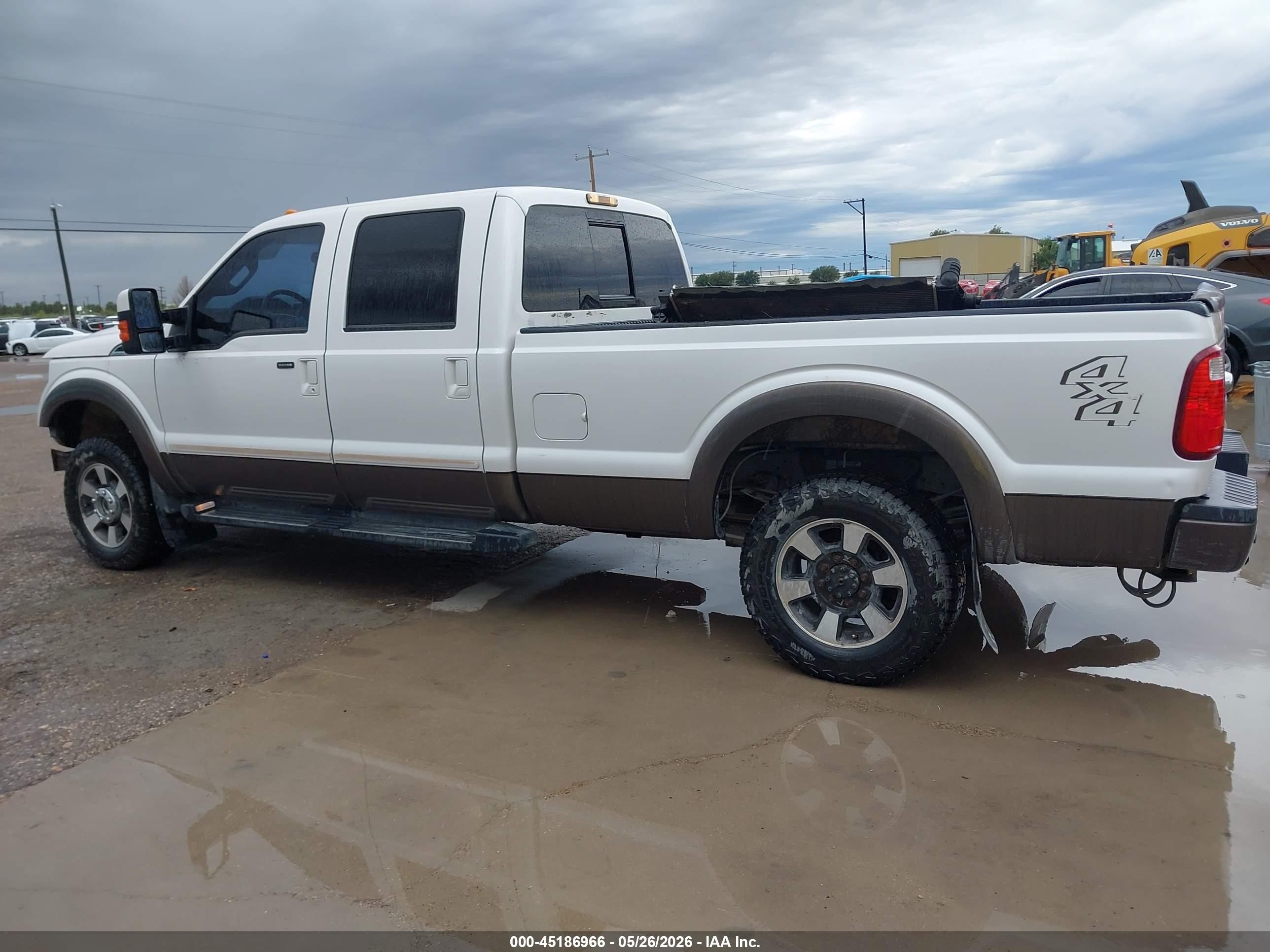 2015 Ford F-250 Lariat White vin: 1FT7W2BT4FEC02187