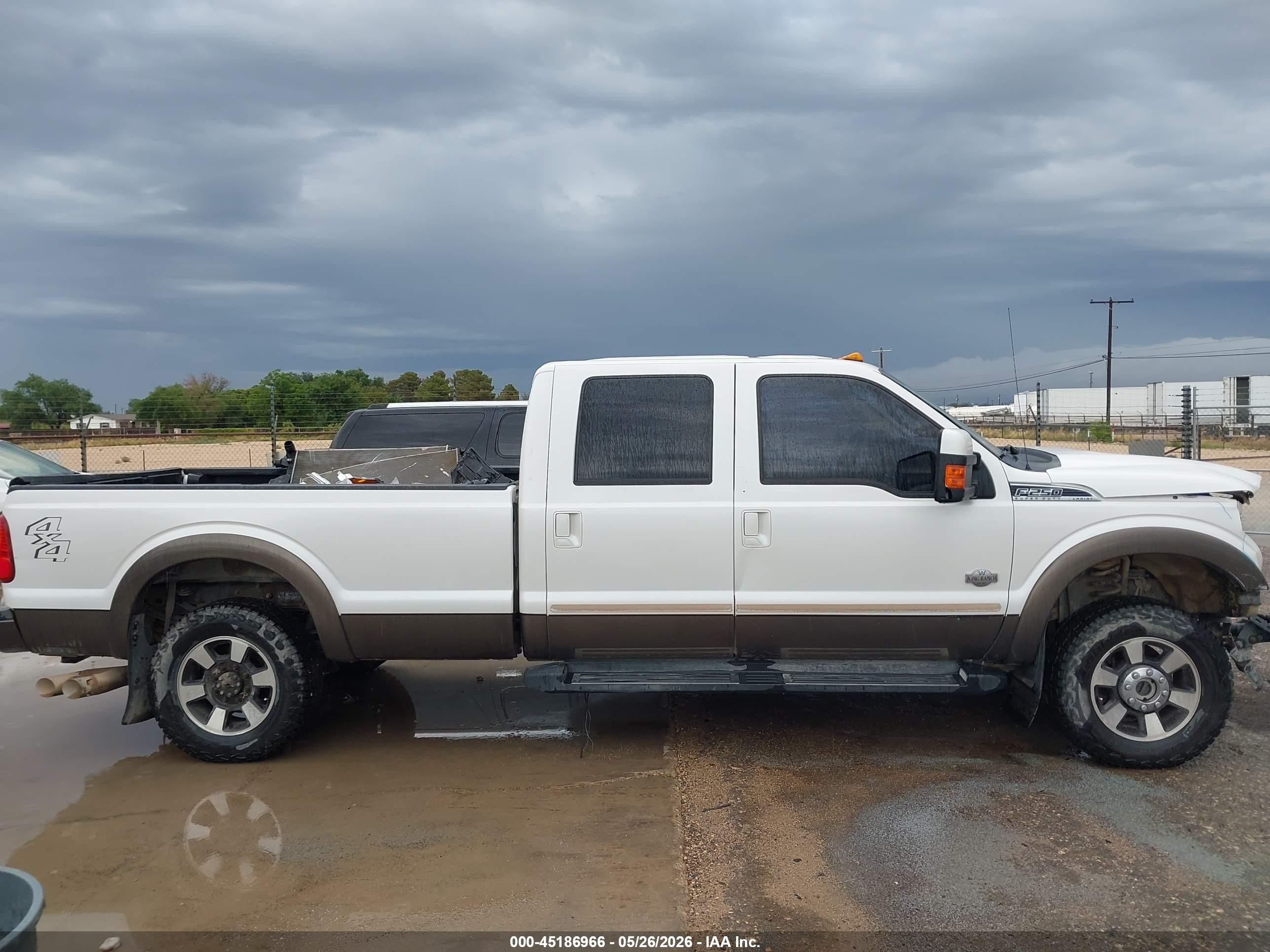 2015 Ford F-250 Lariat White vin: 1FT7W2BT4FEC02187