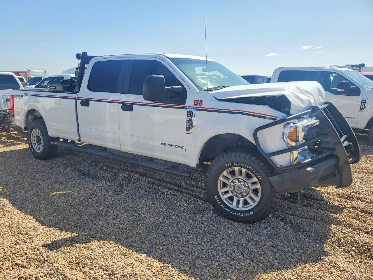2021 Ford F250 Super Duty White vin: 1FT7W2BT4MED98824