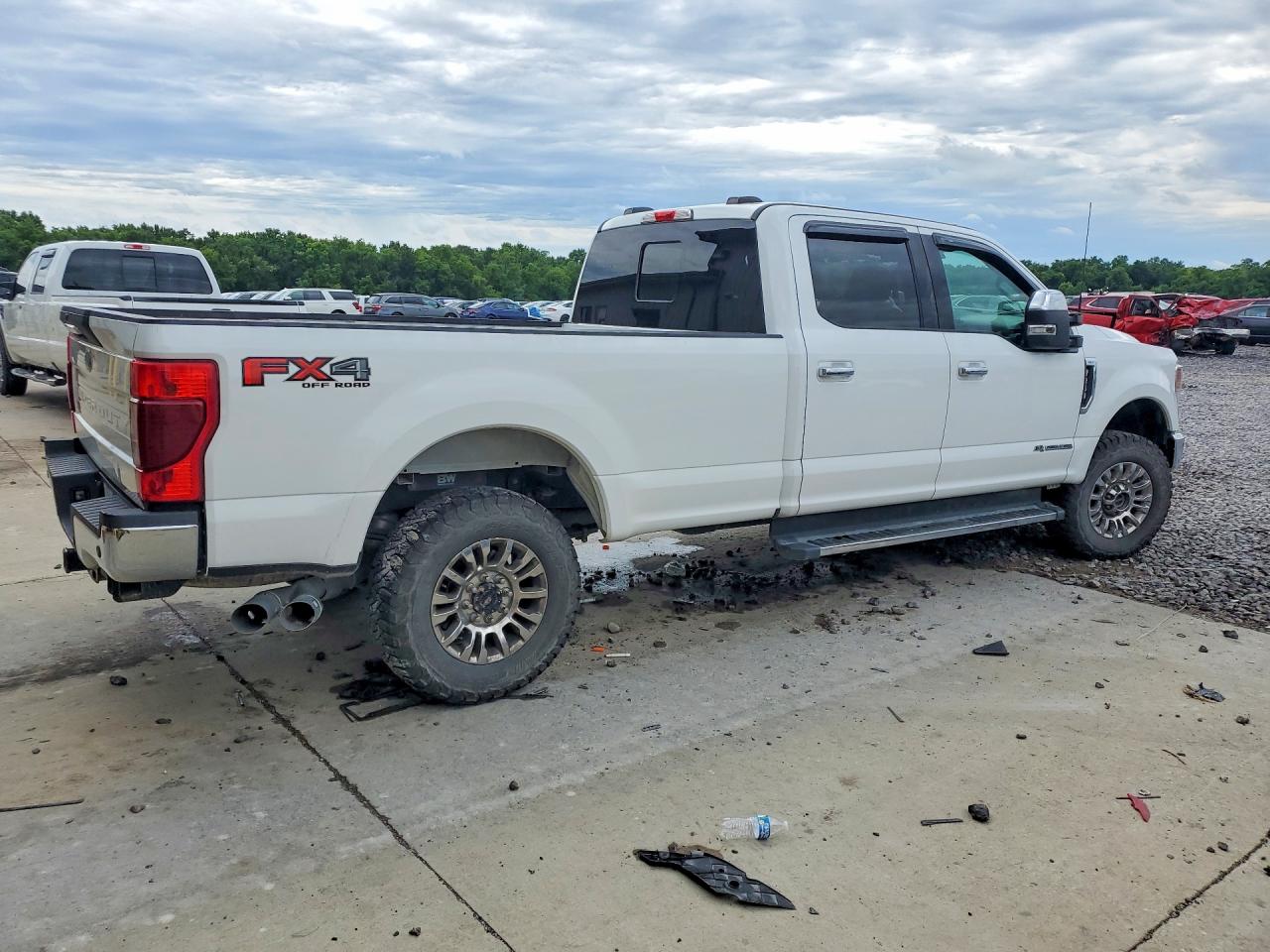 2022 Ford F250 Super Duty White vin: 1FT7W2BT4NED00053