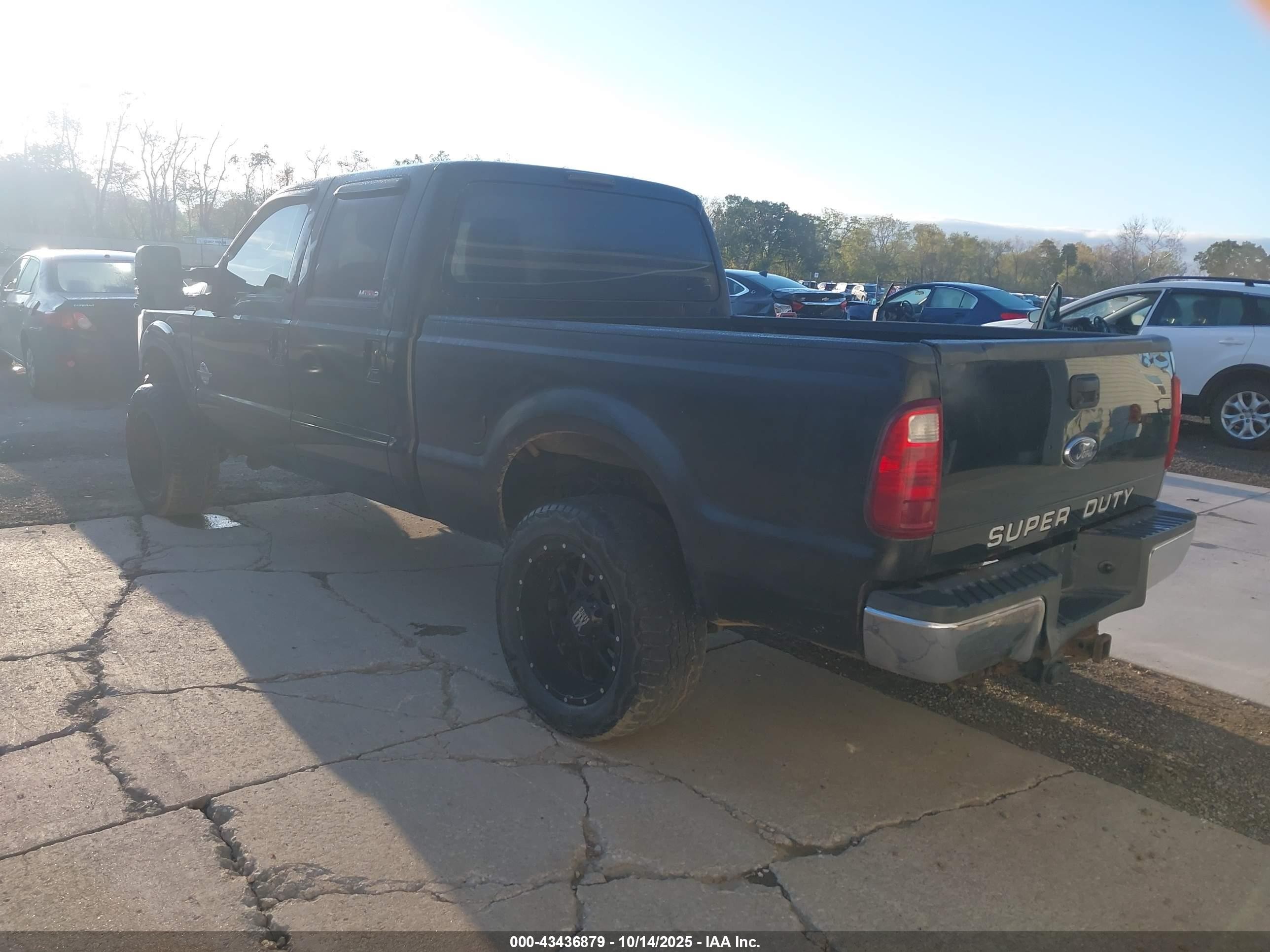 2011 Ford F-250 Lariat Black vin: 1FT7W2BT5BEA32996