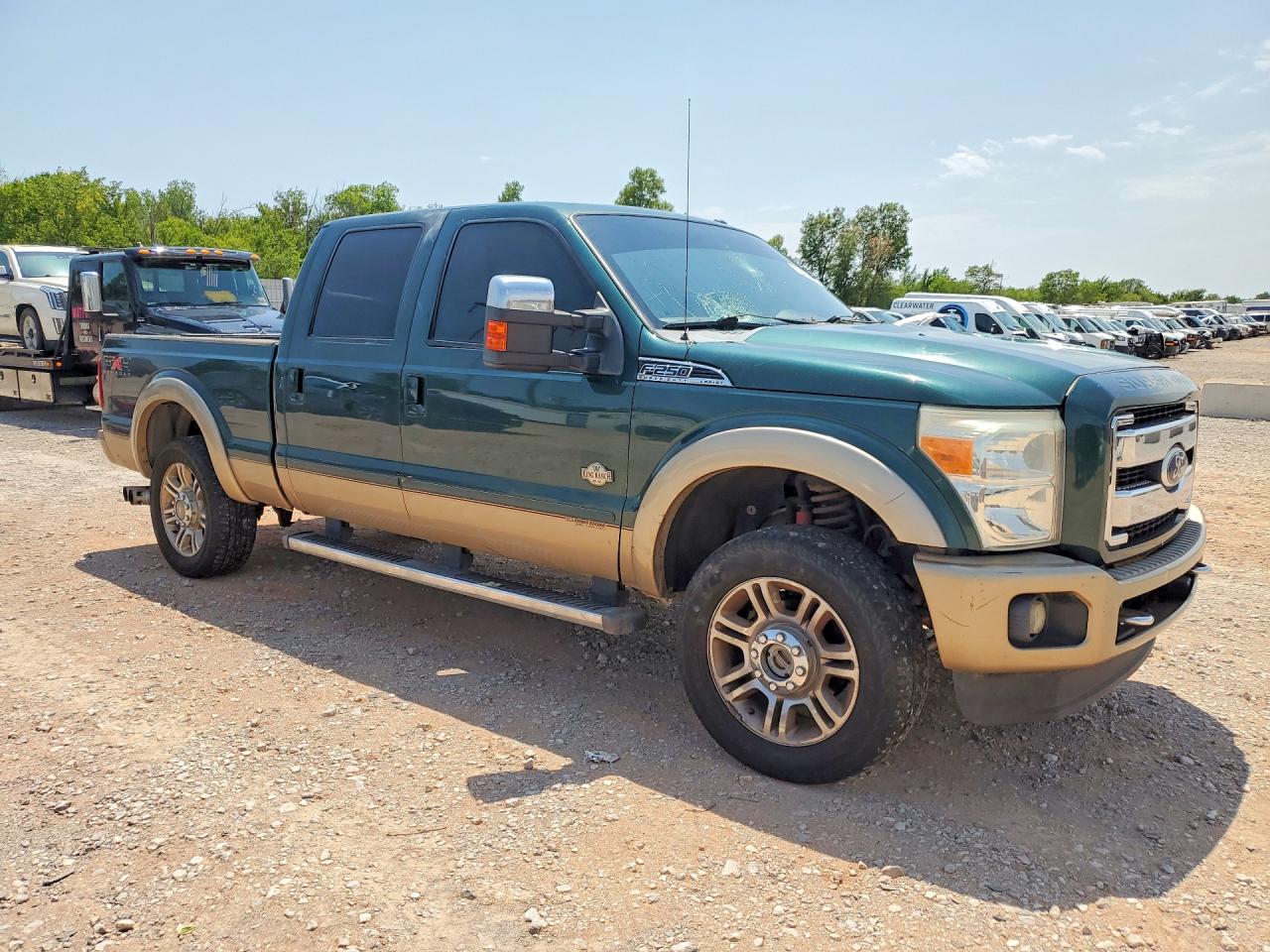 2011 Ford F250 Super Duty Зеленый vin: 1FT7W2BT5BEA98089