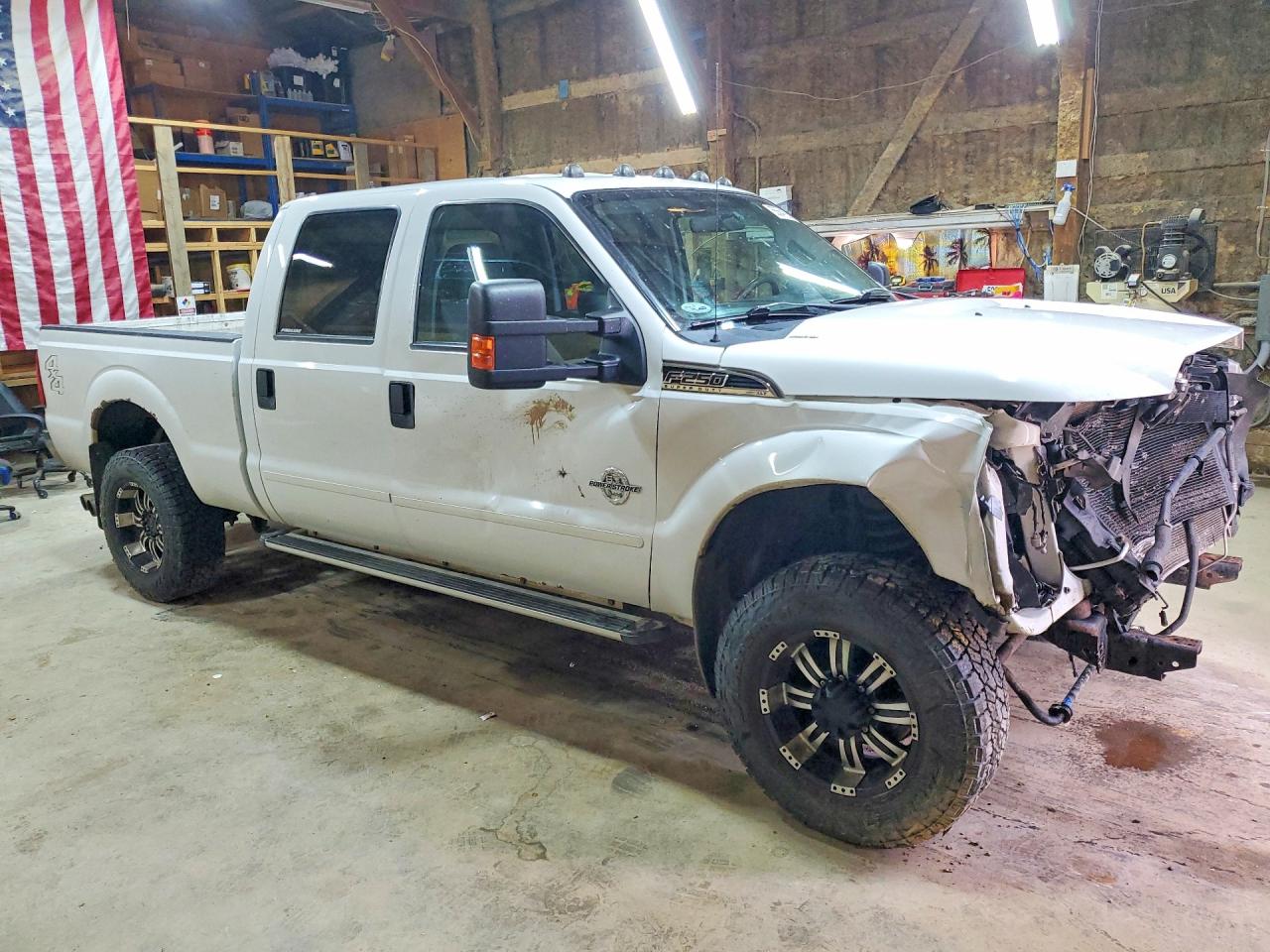 2012 Ford F250 Super Duty White vin: 1FT7W2BT5CEA21563