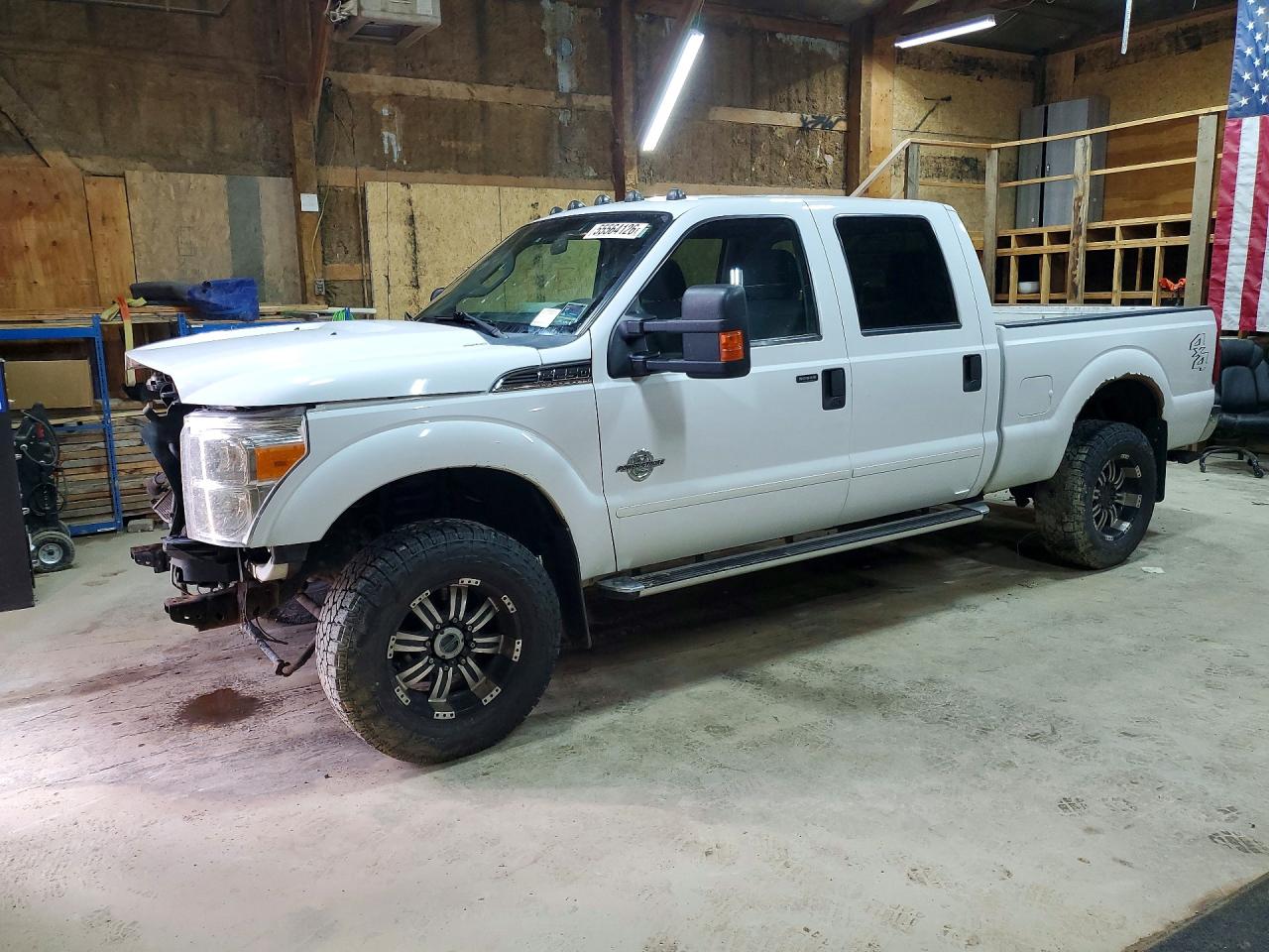 2012 Ford F250 Super Duty White vin: 1FT7W2BT5CEA21563