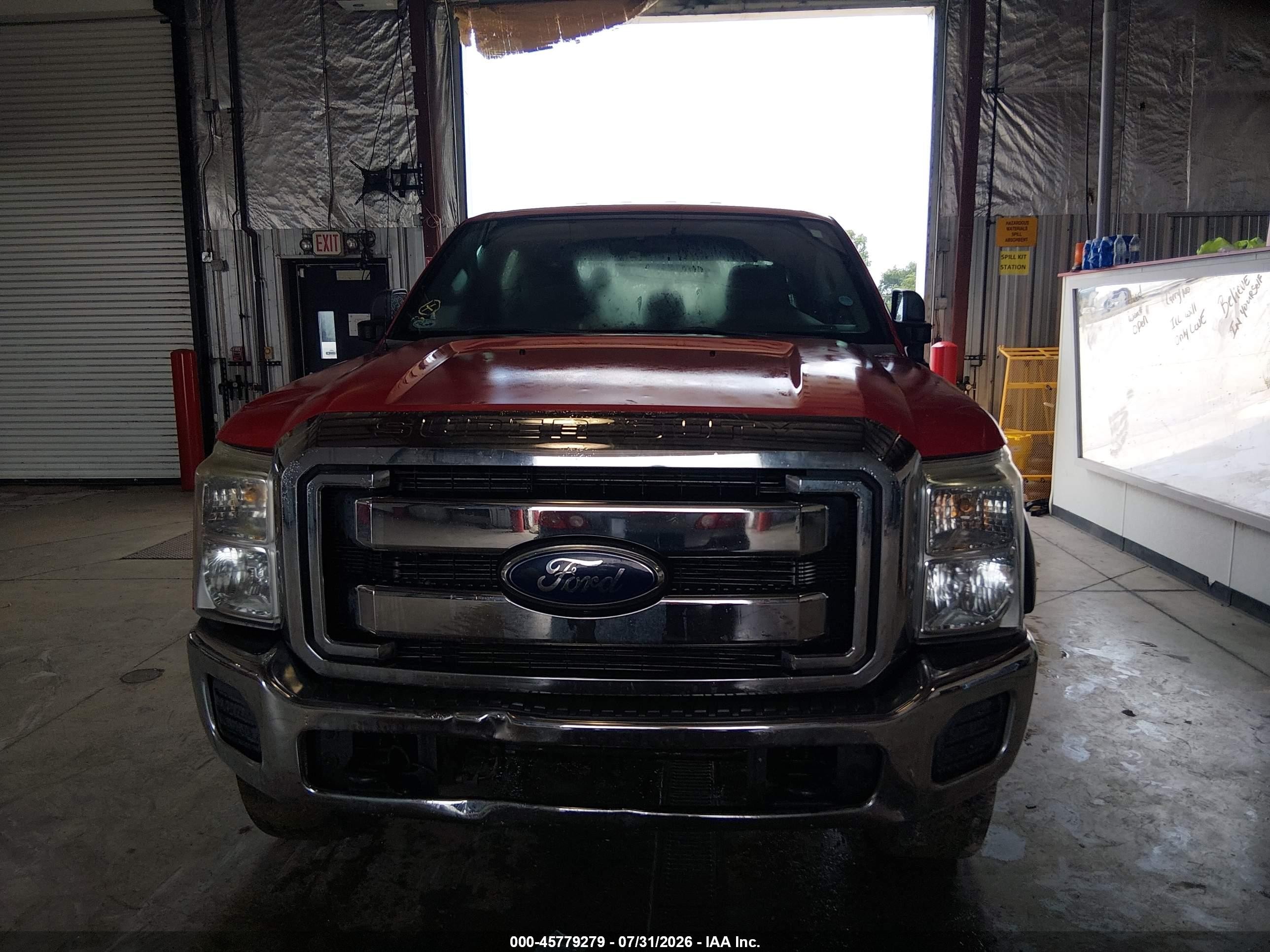 2012 Ford F-250 Xlt Red vin: 1FT7W2BT5CEA28741