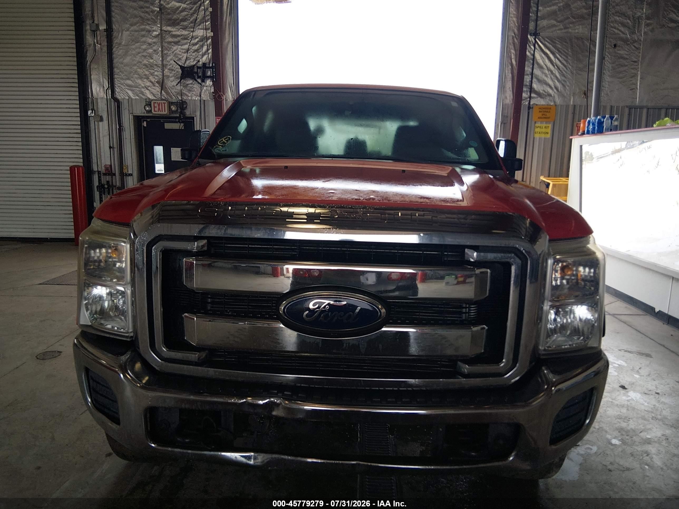 2012 Ford F-250 Xlt Red vin: 1FT7W2BT5CEA28741