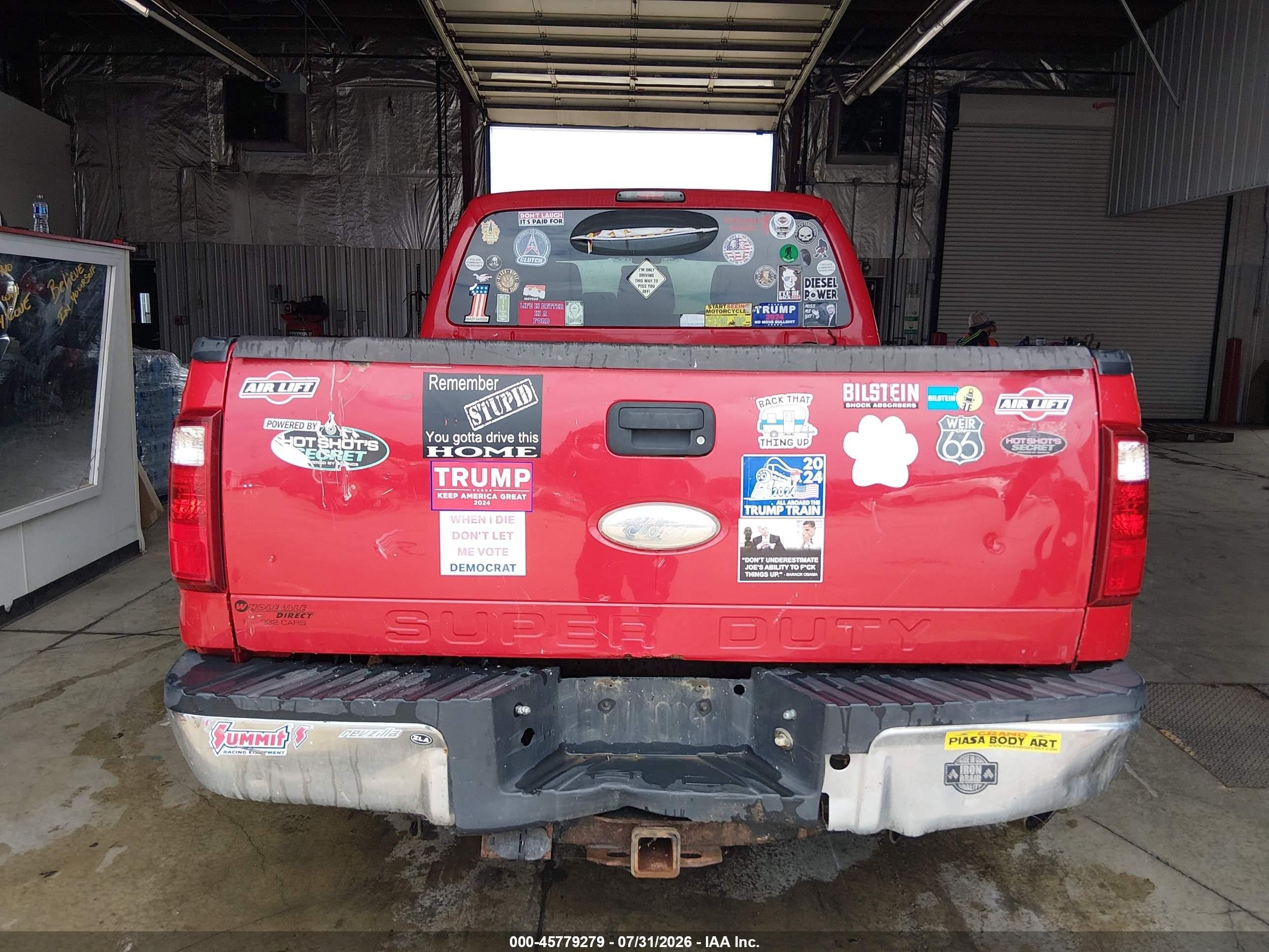 2012 Ford F-250 Xlt Red vin: 1FT7W2BT5CEA28741