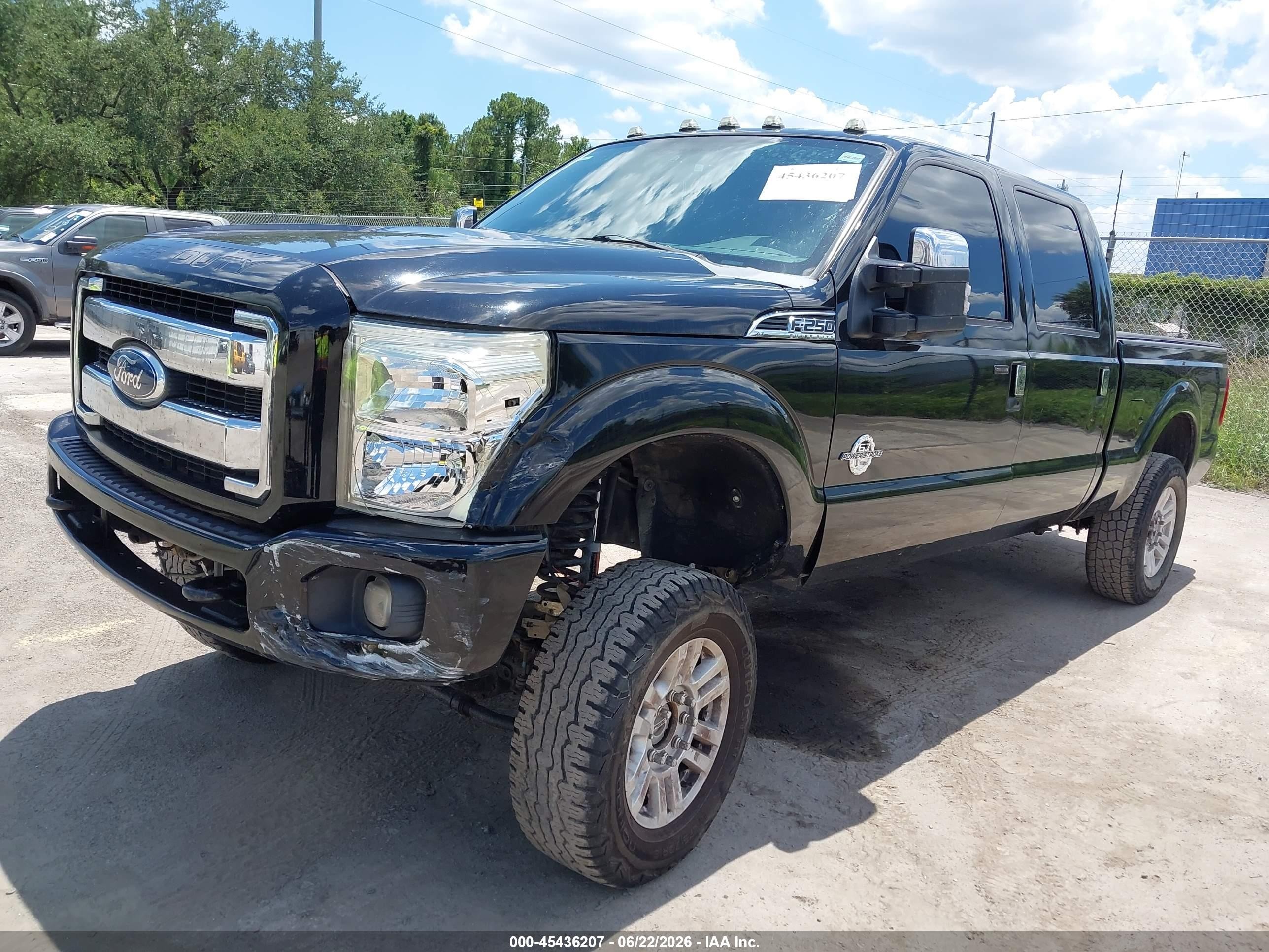 2012 Ford F-250 Xlt Black vin: 1FT7W2BT5CEA54238