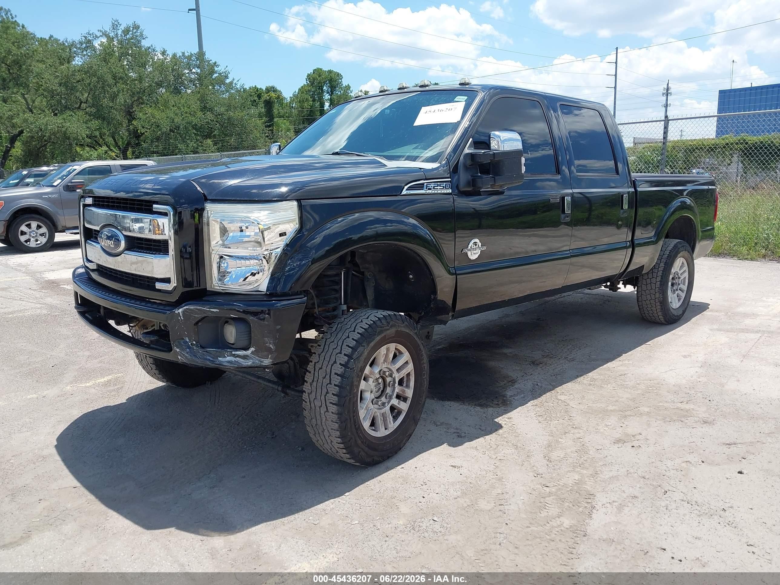 2012 Ford F-250 Xlt Black vin: 1FT7W2BT5CEA54238