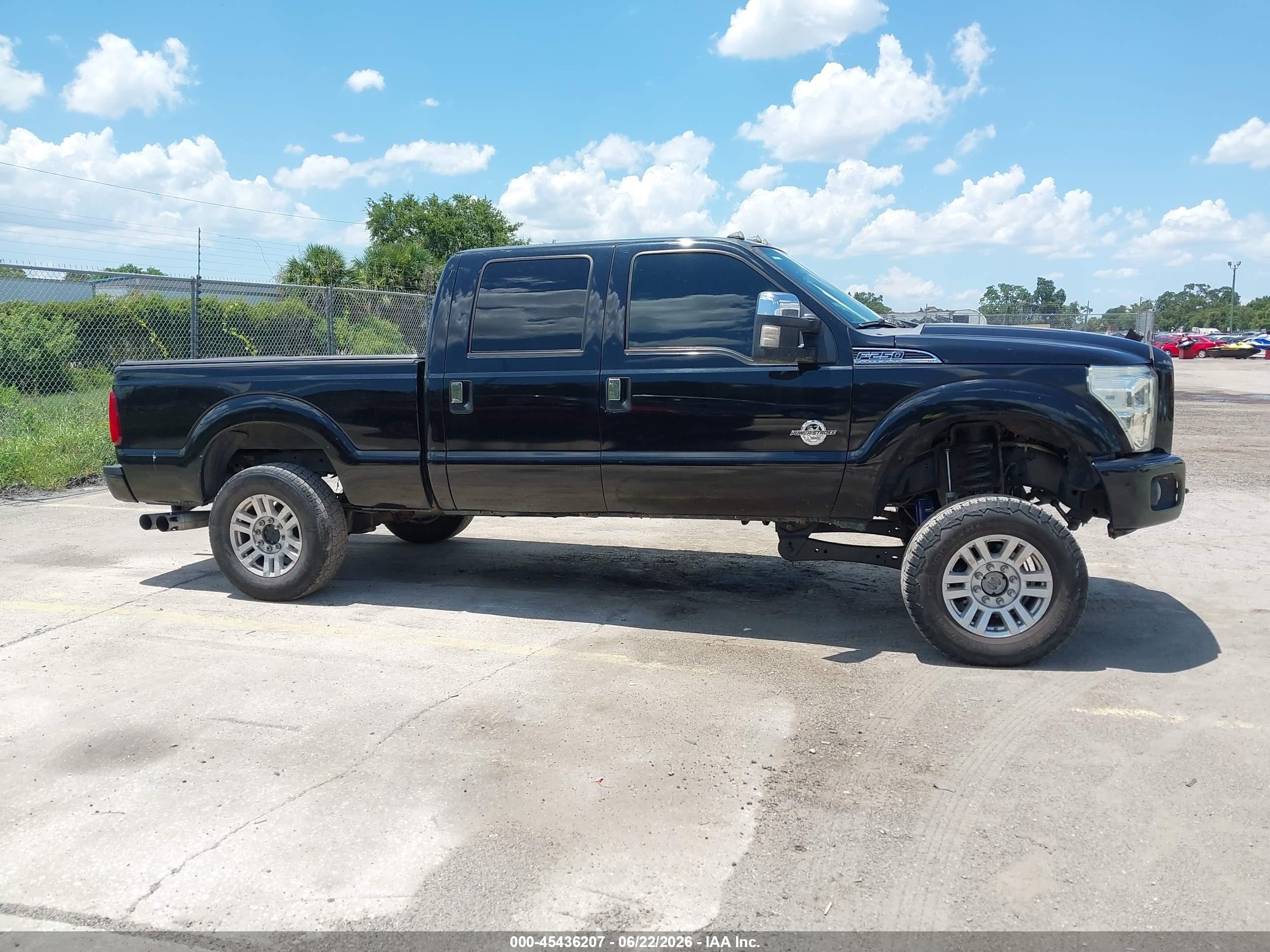 2012 Ford F-250 Xlt Black vin: 1FT7W2BT5CEA54238