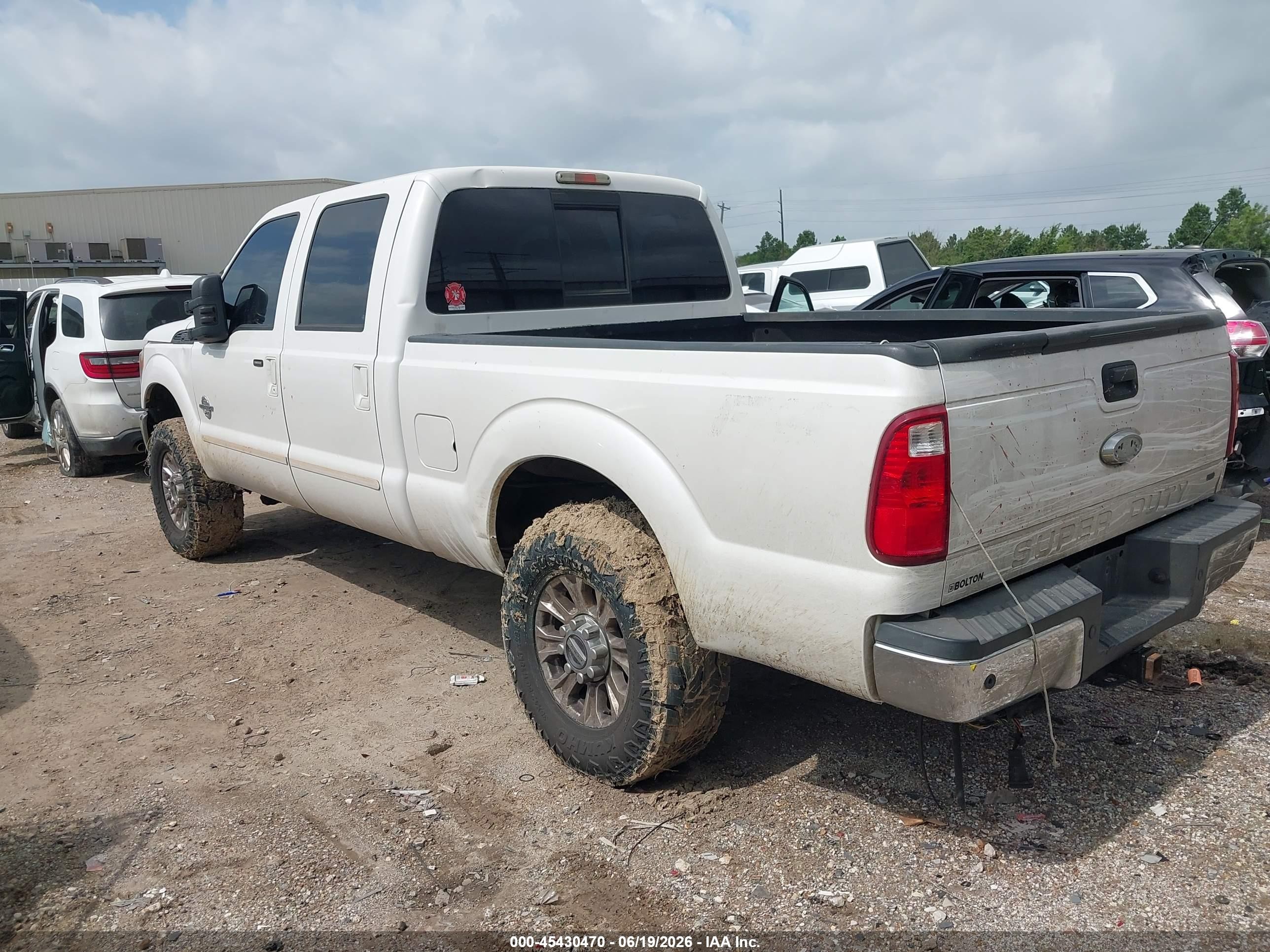 2013 Ford Super Duty F-250 Srw Platinum Белый vin: 1FT7W2BT5DEB44278