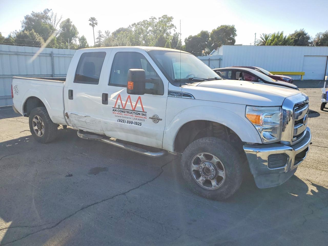 2014 Ford F250 Super Duty White vin: 1FT7W2BT5EEA10758