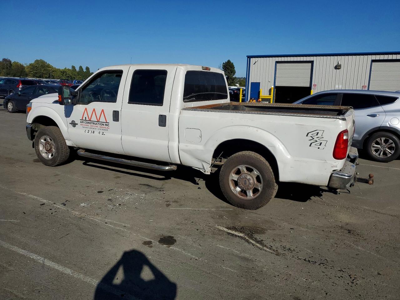 2014 Ford F250 Super Duty White vin: 1FT7W2BT5EEA10758