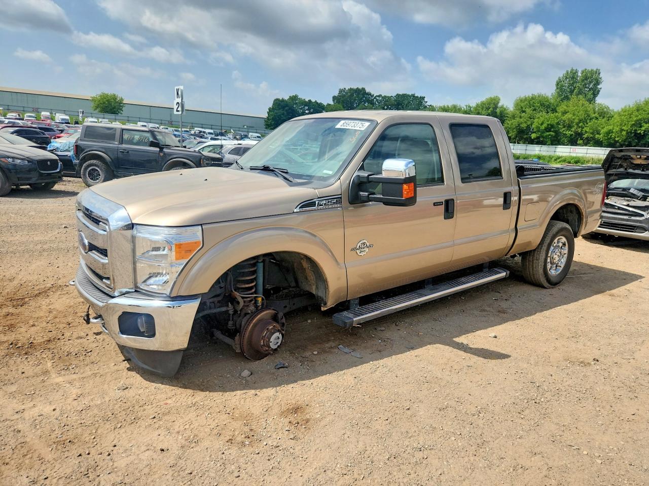 2014 Ford F250 Super Duty Tan vin: 1FT7W2BT5EEA25342
