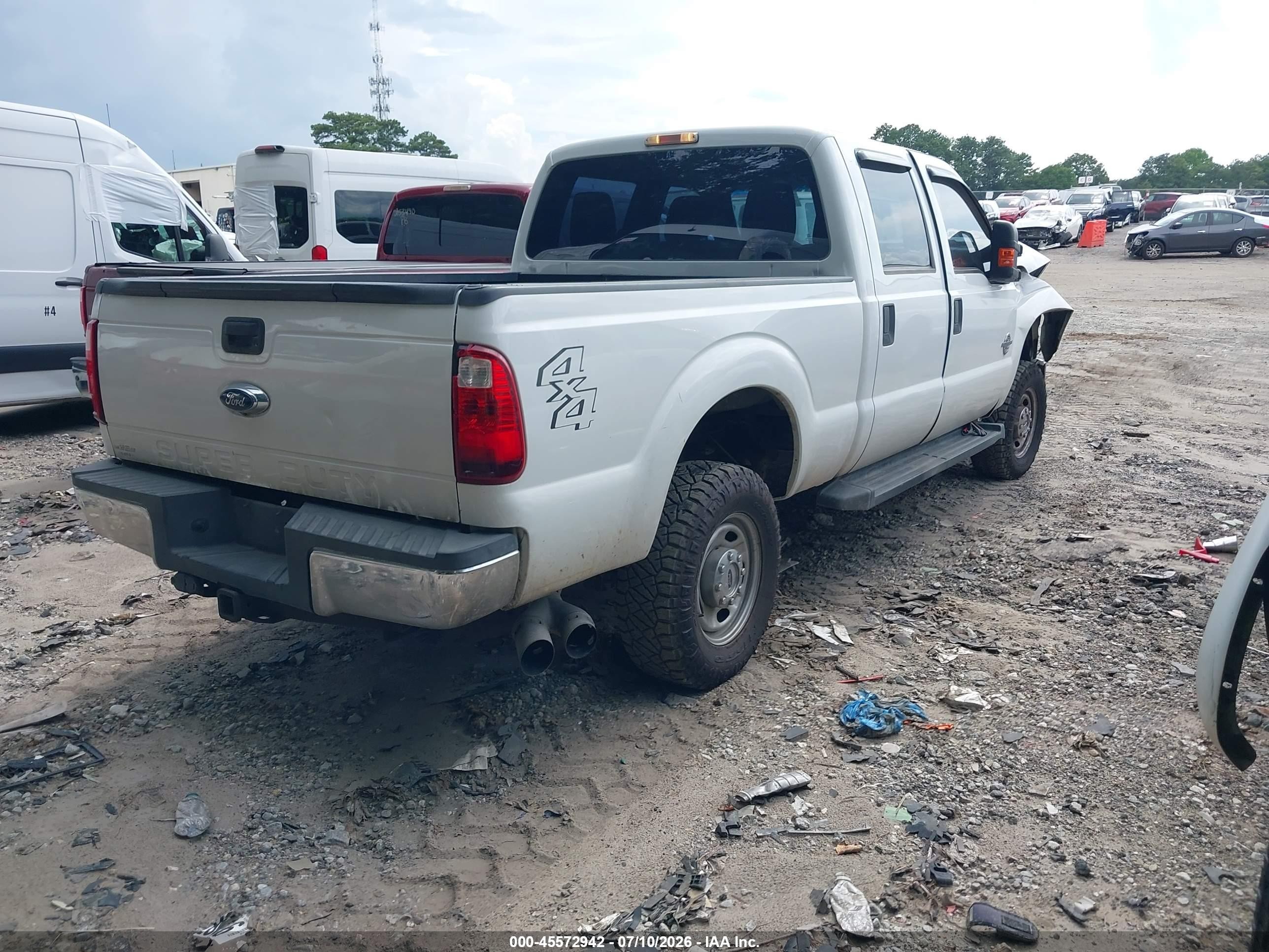 2015 Ford F-250 Xl White vin: 1FT7W2BT5FEA83596
