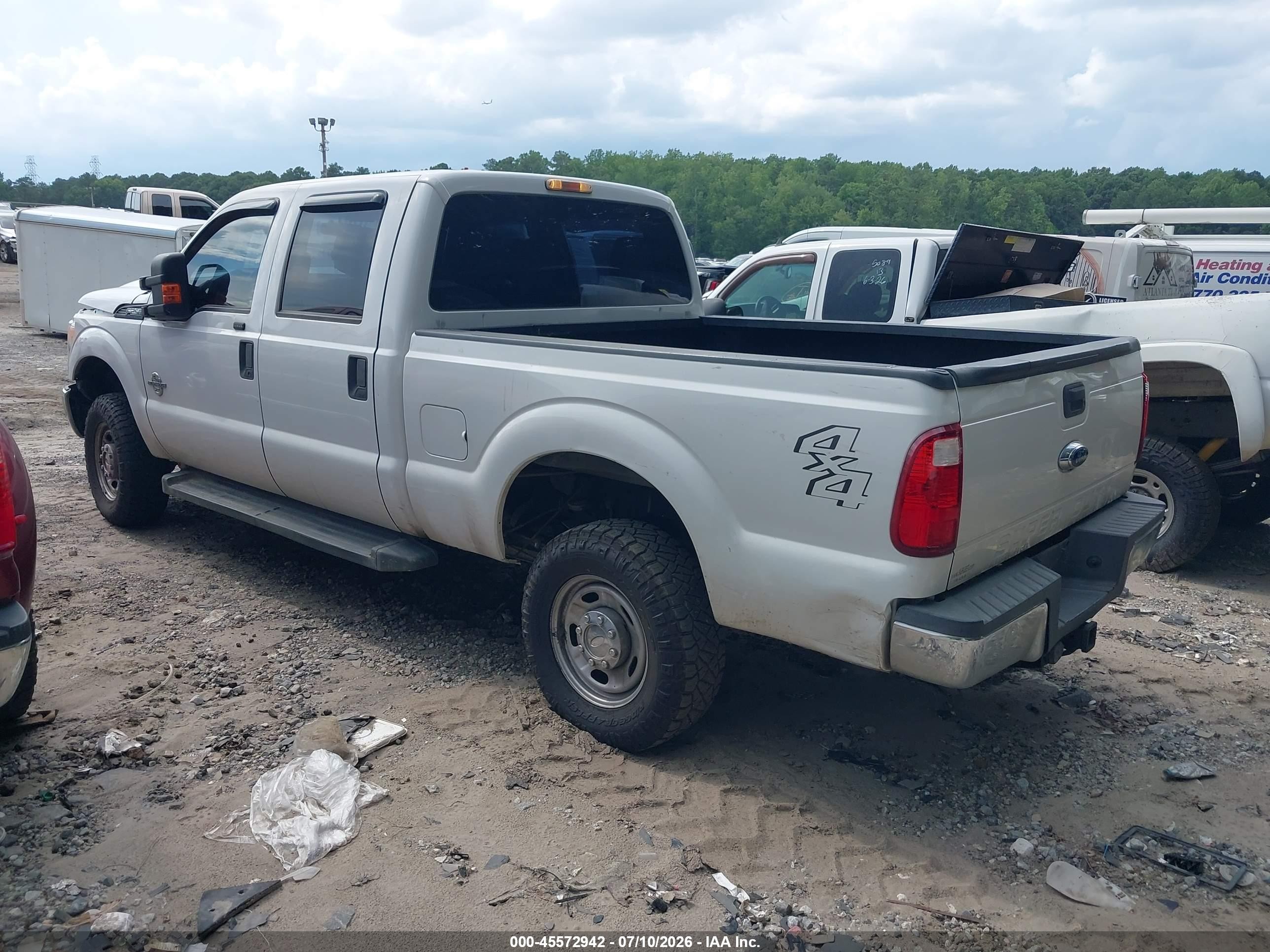 2015 Ford F-250 Xl White vin: 1FT7W2BT5FEA83596