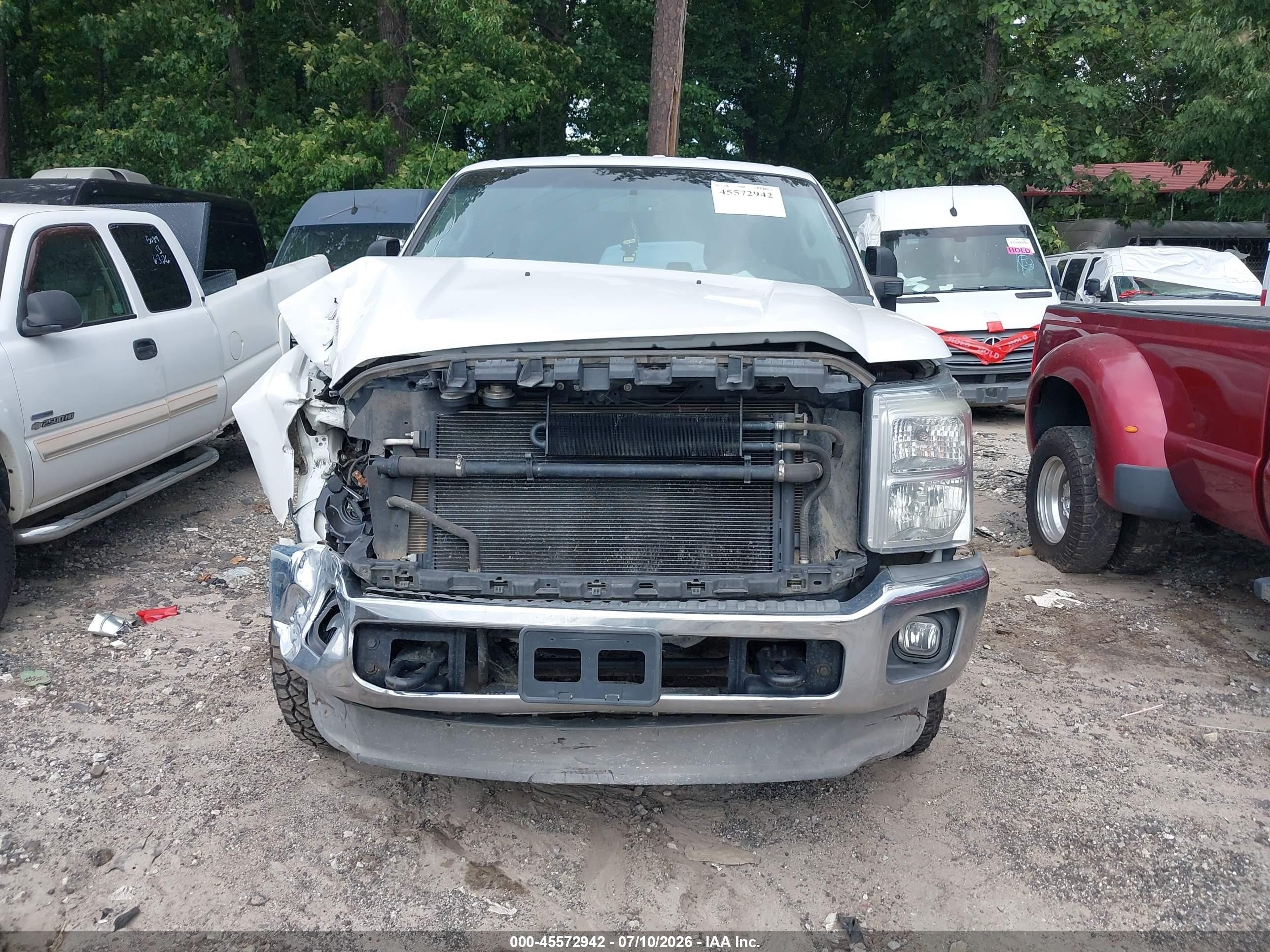 2015 Ford F-250 Xl White vin: 1FT7W2BT5FEA83596