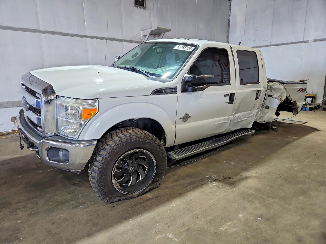 2015 Ford F250 Super Duty White vin: 1FT7W2BT5FEB76540